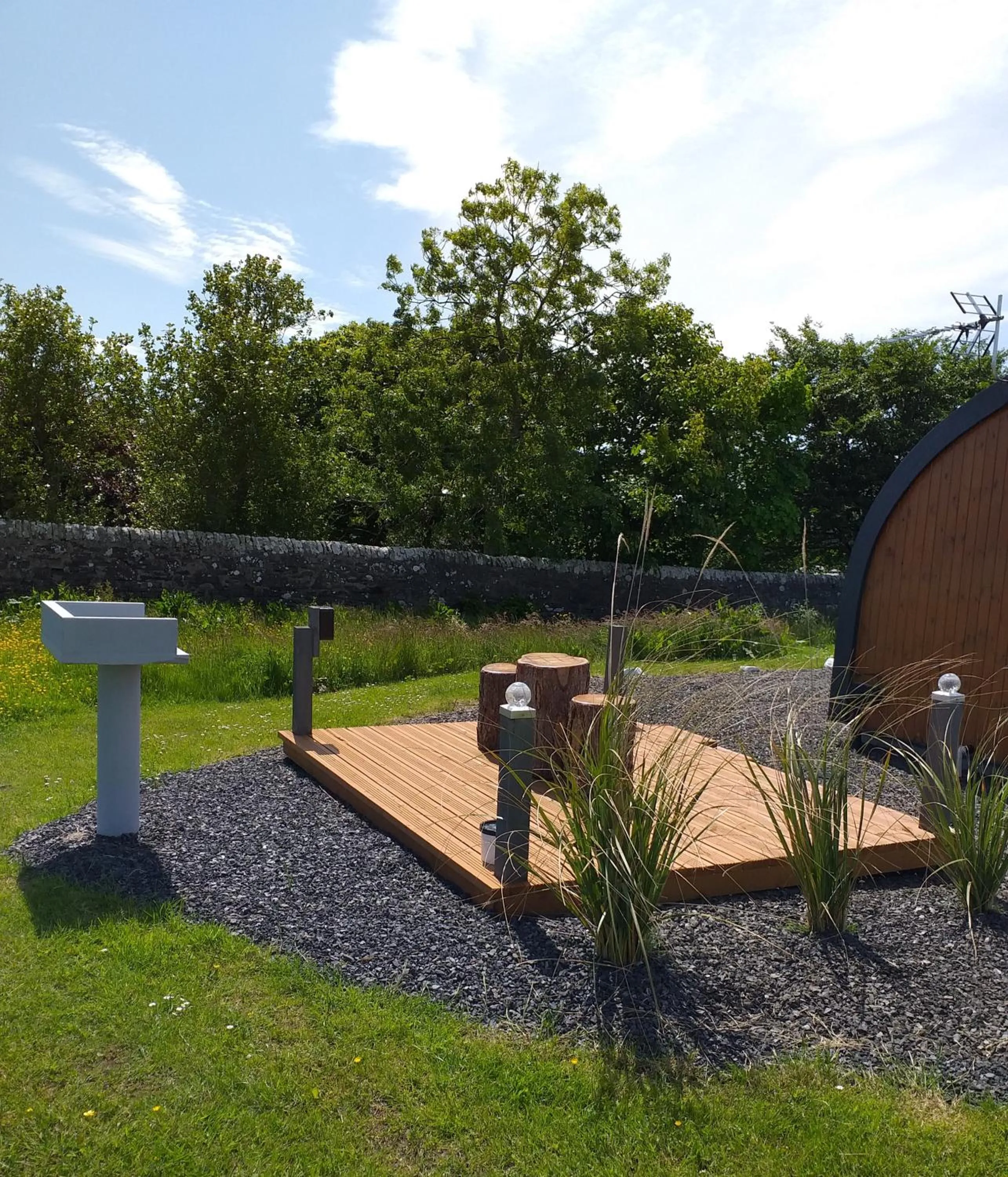 Patio in North Star Glamping