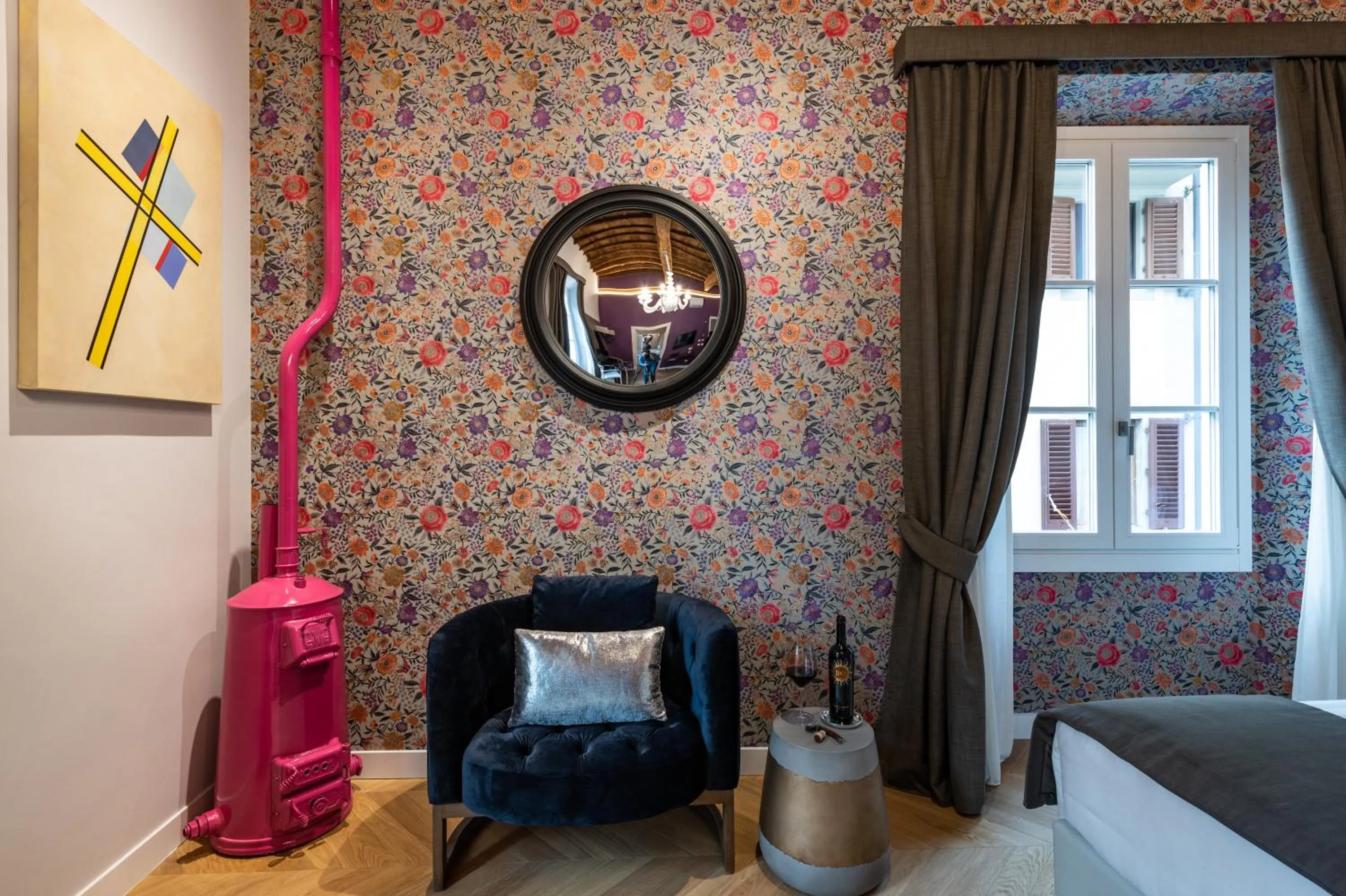 Seating area in Kairos by Florence Art Apartments