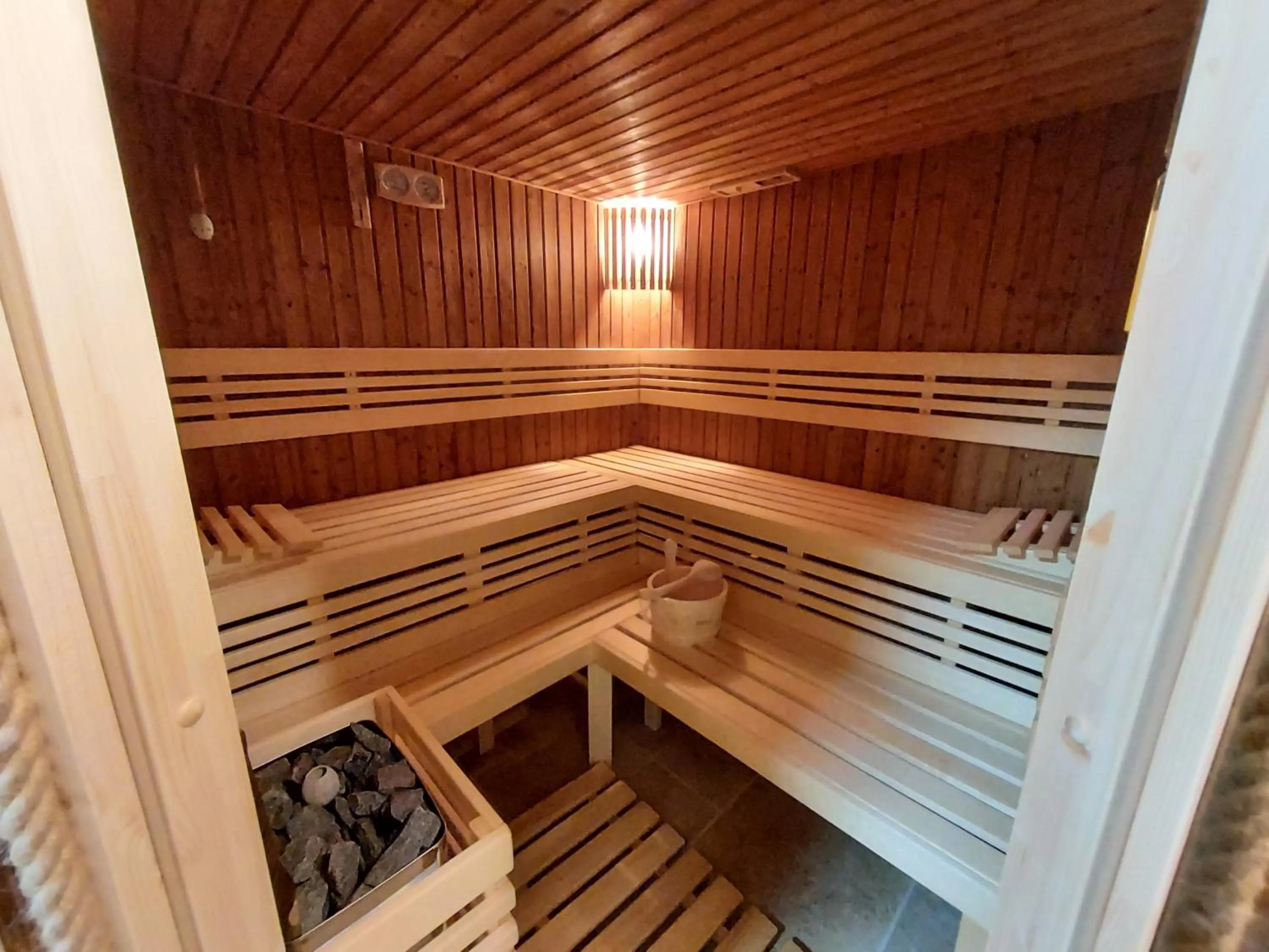 Sauna in Apartmány Srub Výtoňka Lipno