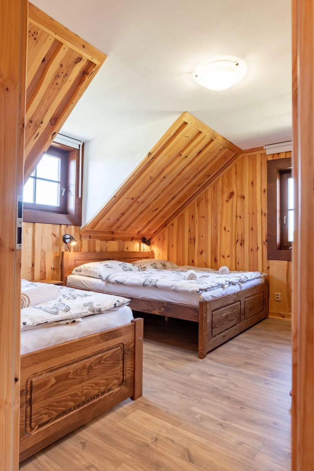 Bed in Apartmány Srub Výtoňka Lipno