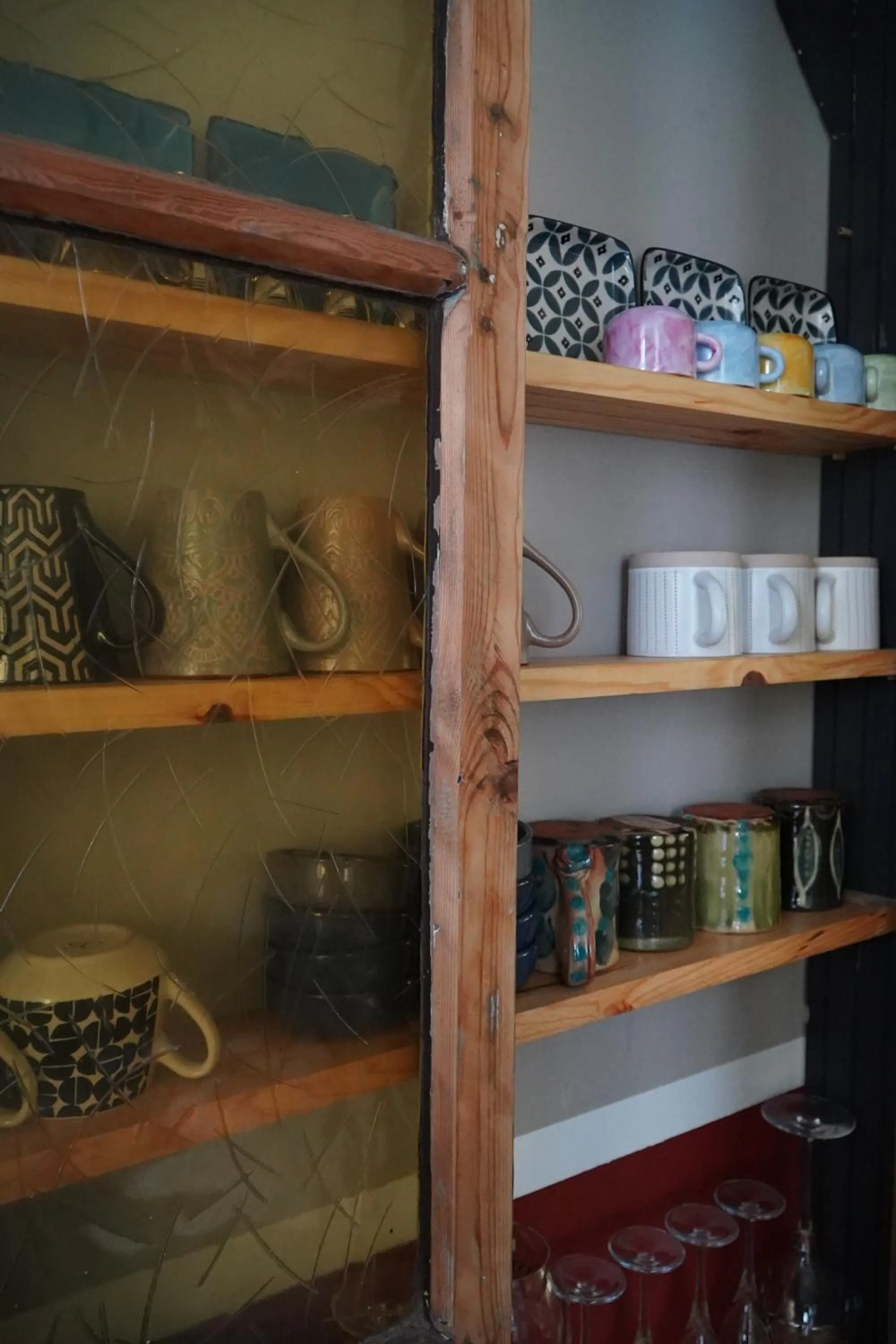 Kitchen or kitchenette in chambres d'hôtes Le Carillon