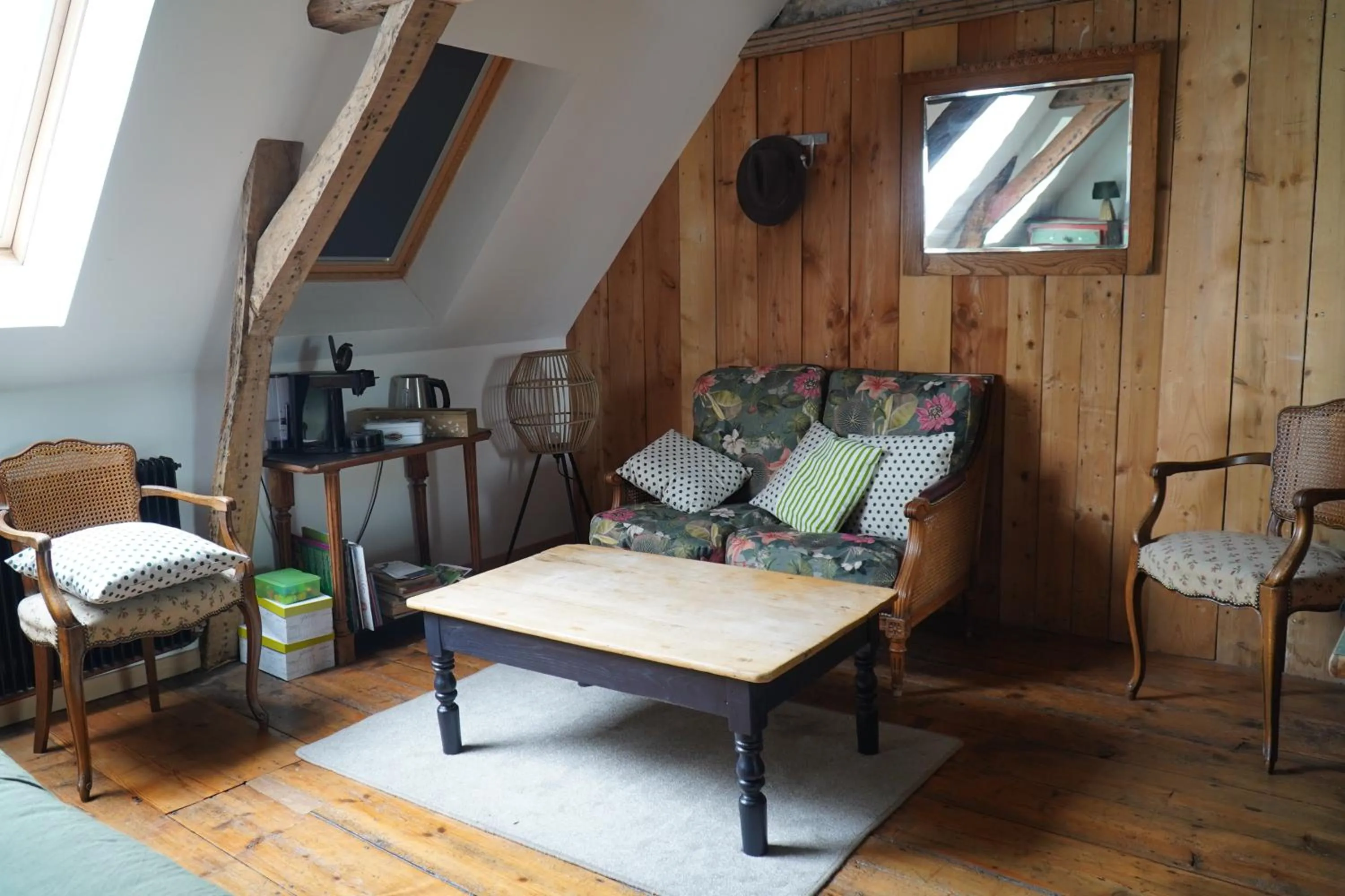 Living room in chambres d'hôtes Le Carillon