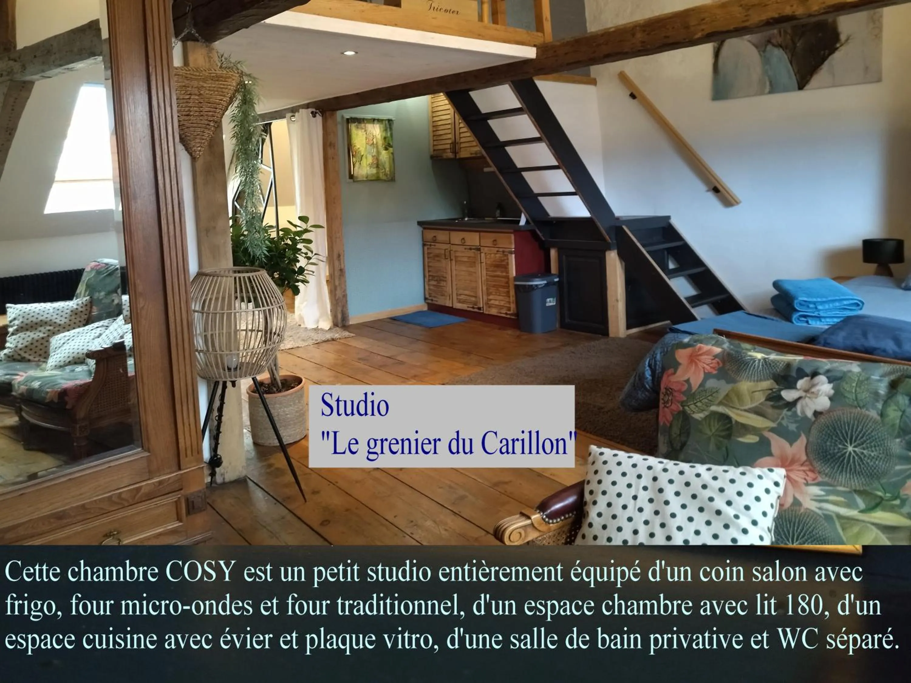 Photo of the whole room in chambres d'hôtes Le Carillon