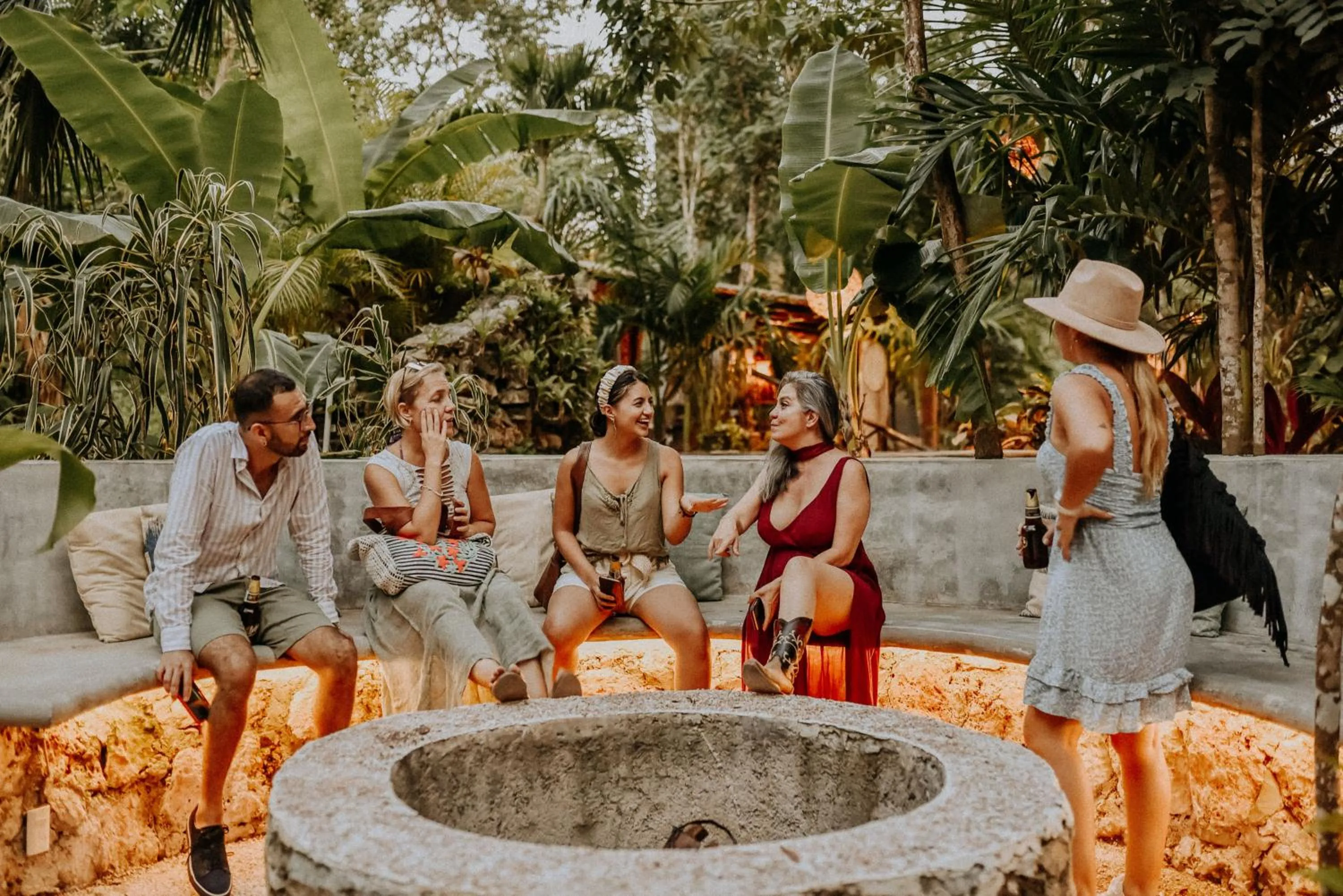 group of guests in ANAND Ecoaldea
