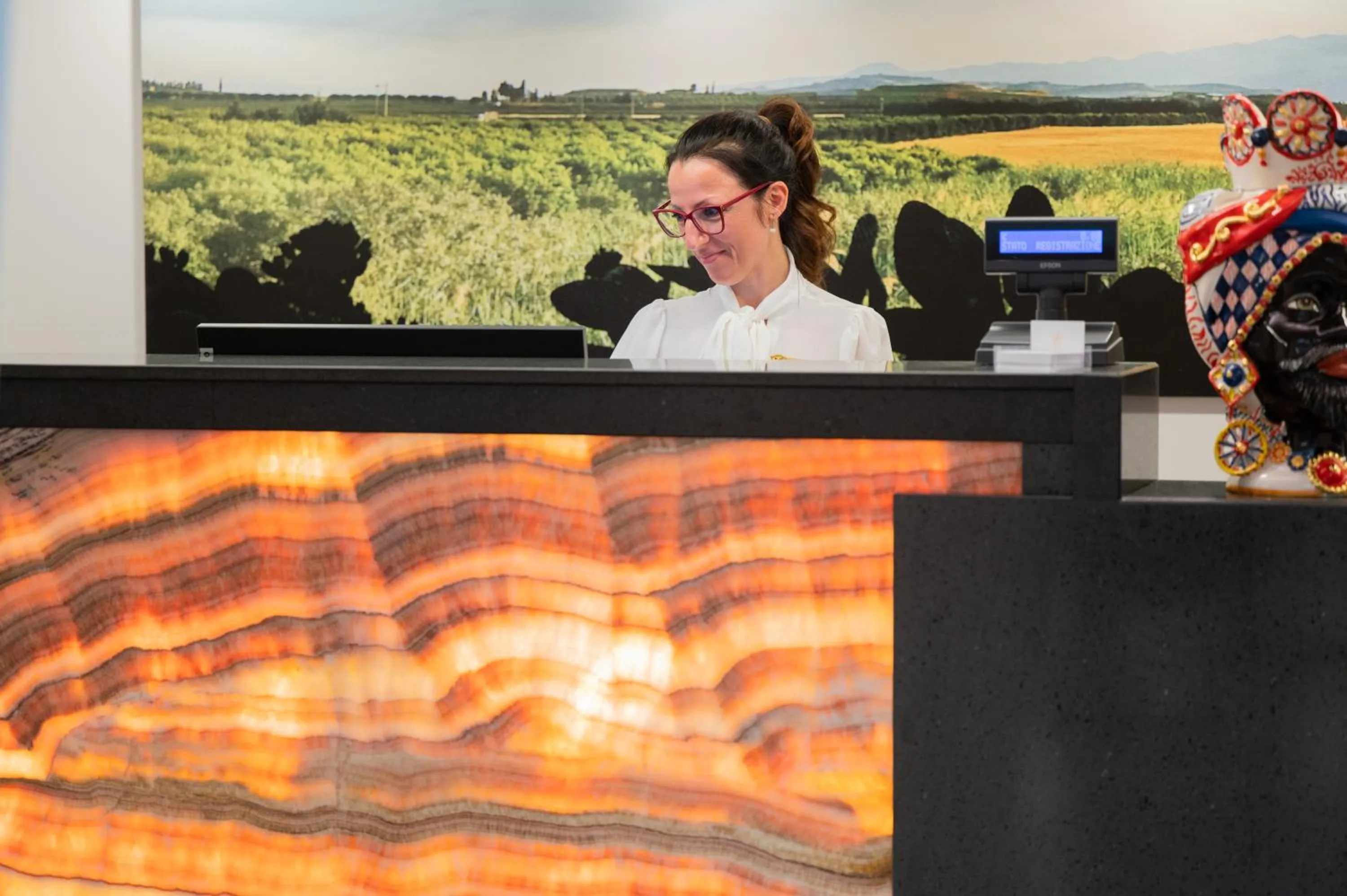 Lobby or reception in Grand Hotel Faraglioni