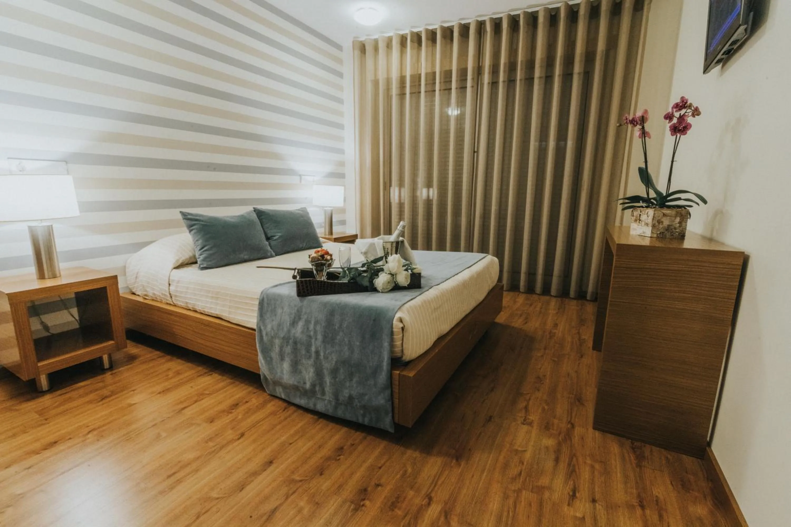 Bed in Hotel Nossa Senhora de Lurdes