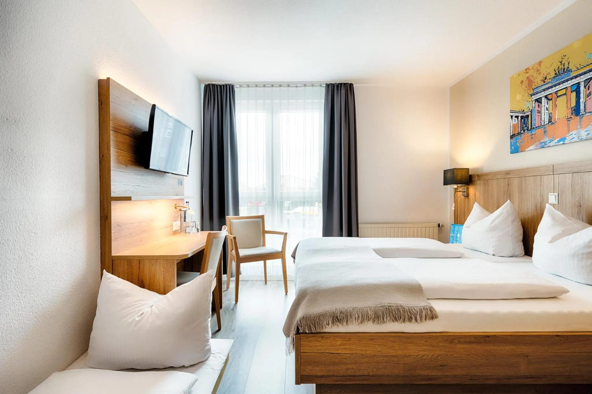 Bed in Businesshotel Berlin