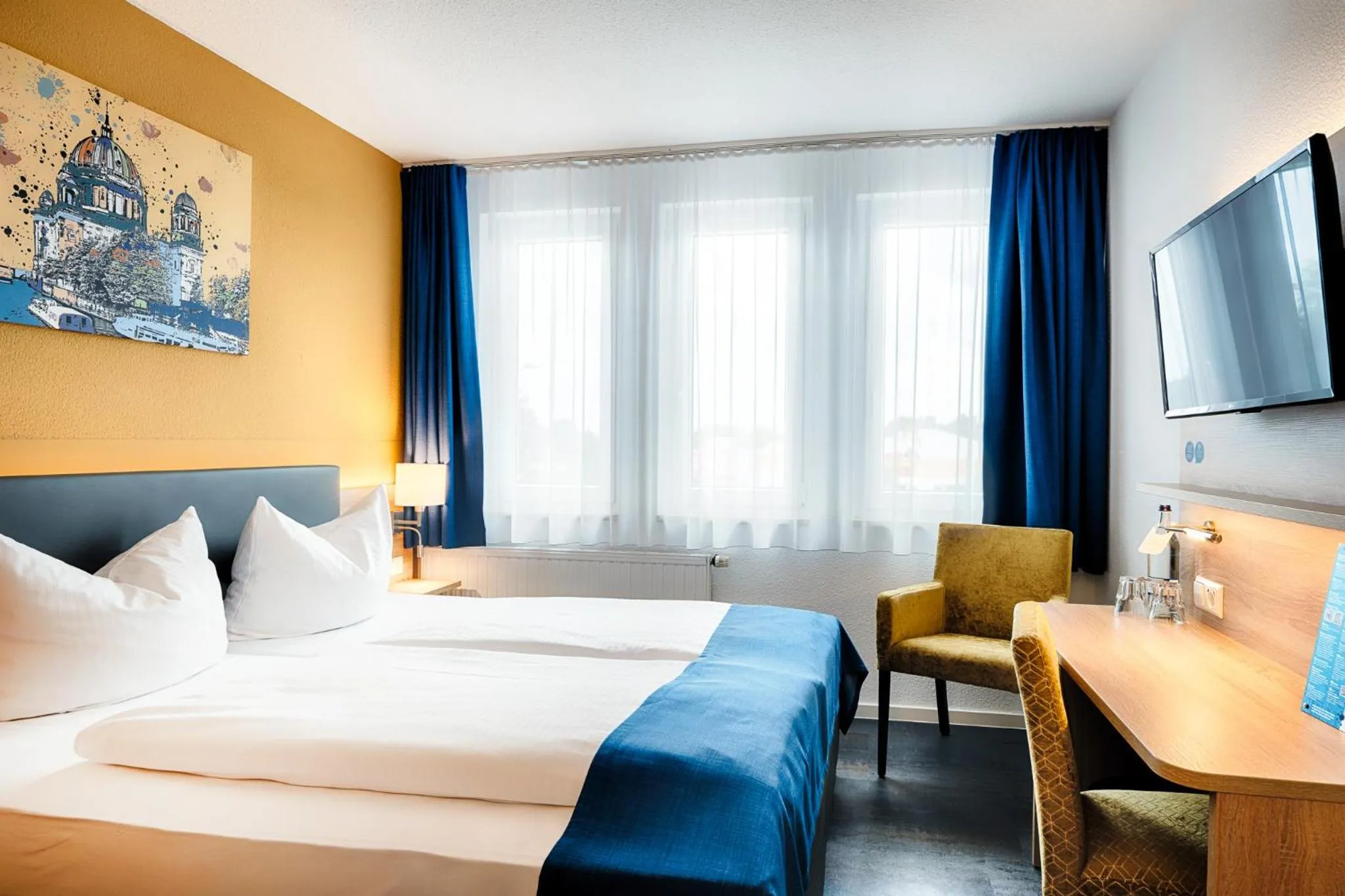 Bed in Businesshotel Berlin