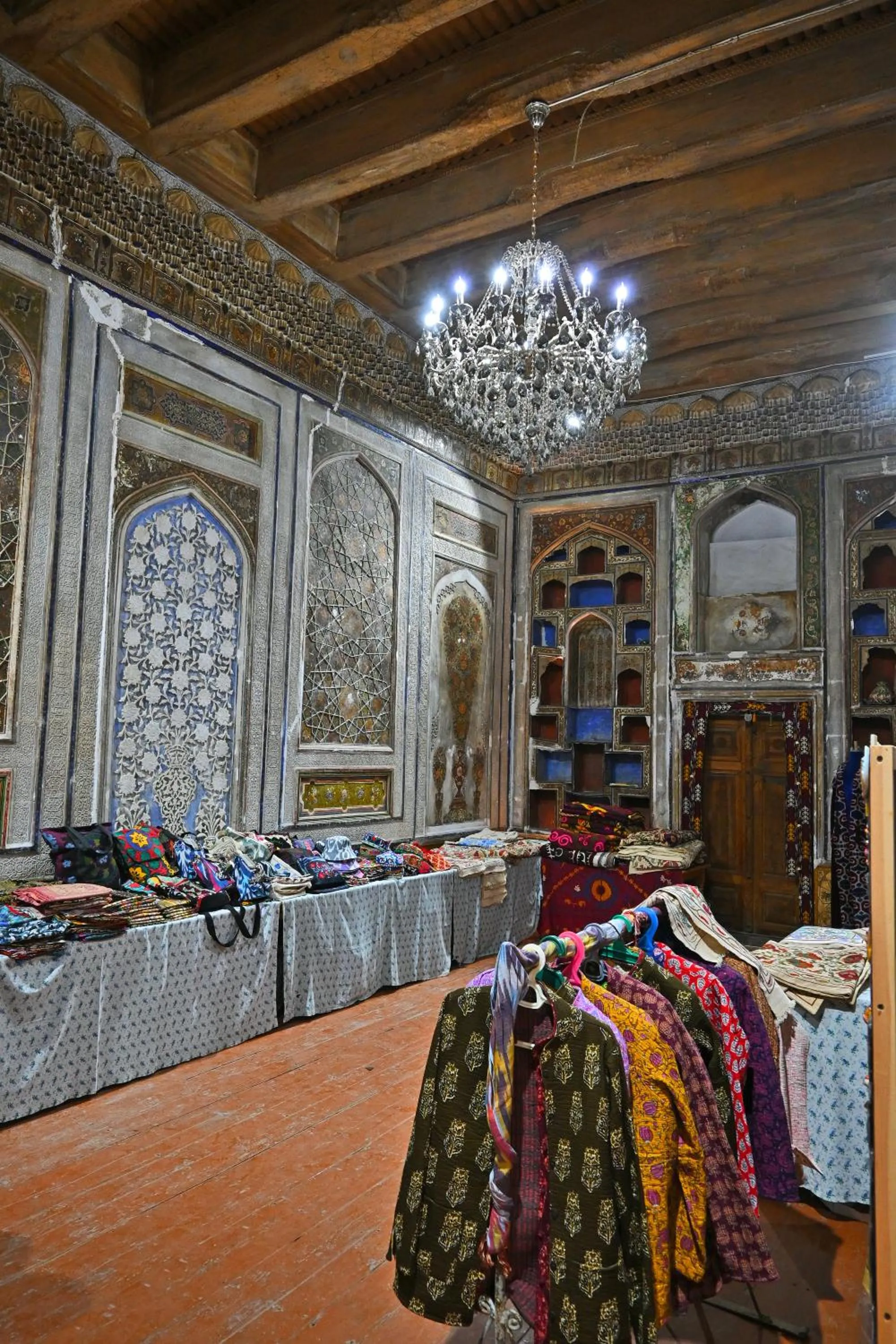 Decorative detail in Grand Nodirbek Boutique Hotel -House Museum 17 - 19 century