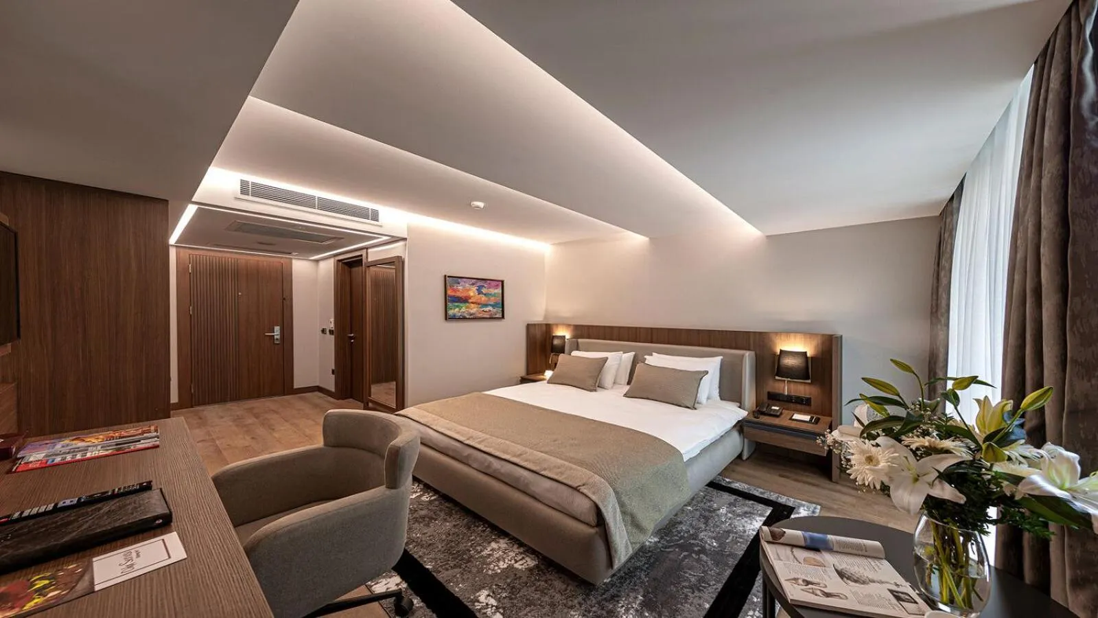 Living room, Bed in Vital Hotel Fulya Istanbul Sisli