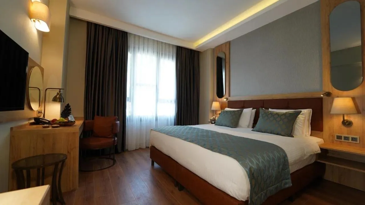 Bed in Grand Sirkeci Hotel