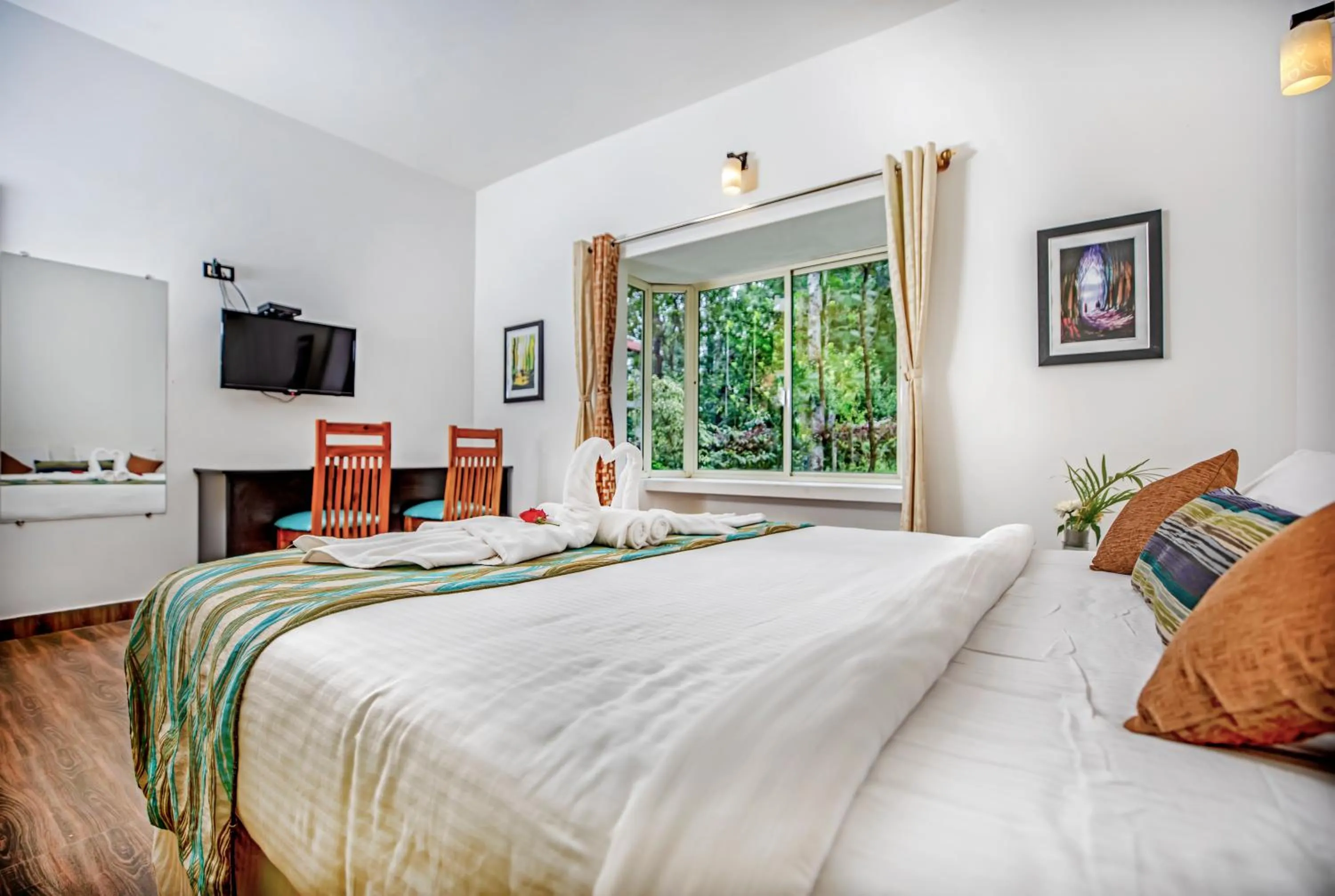 Bed in The Blossom Resort - Chikmagalur