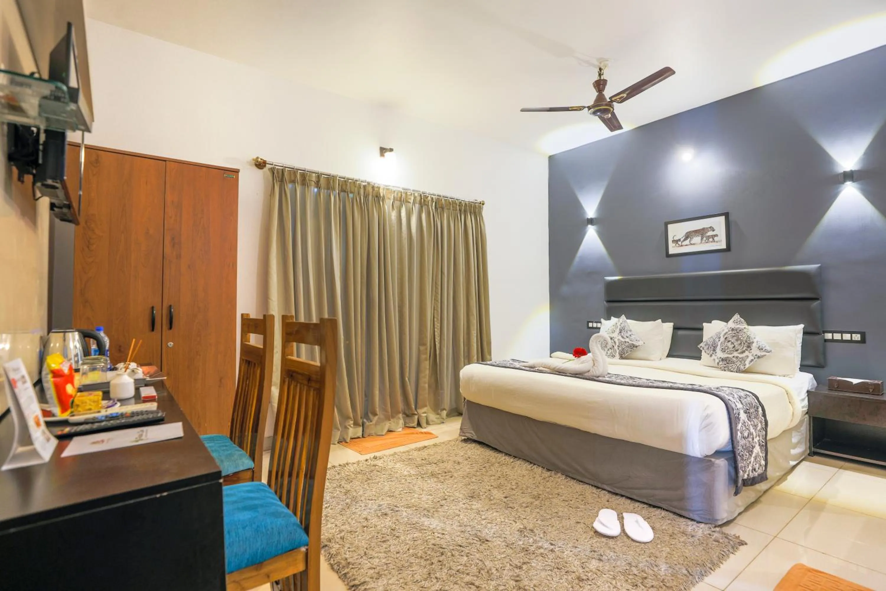 Bedroom, Bed in The Blossom Resort - Chikmagalur