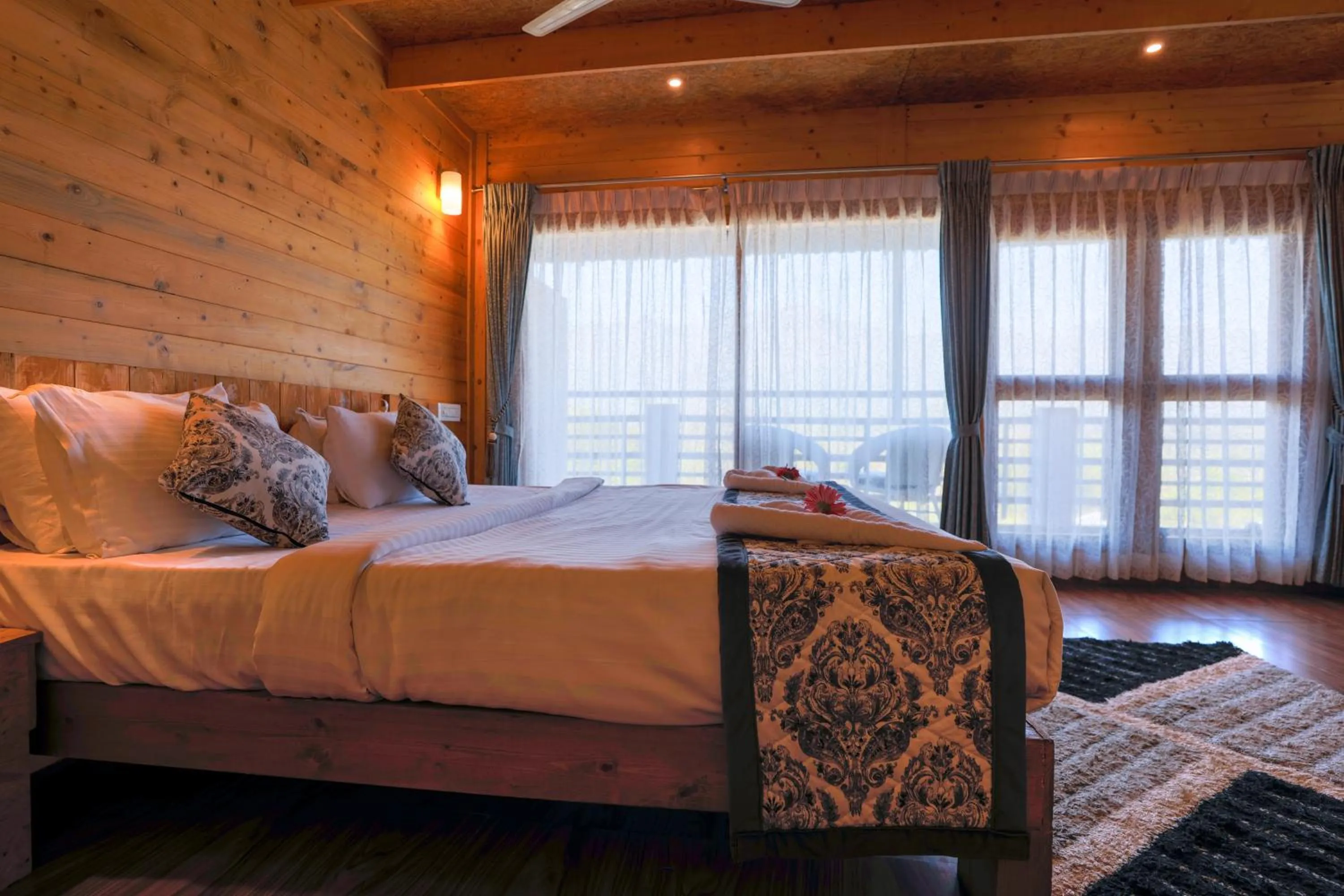 Bed in The Blossom Resort - Chikmagalur