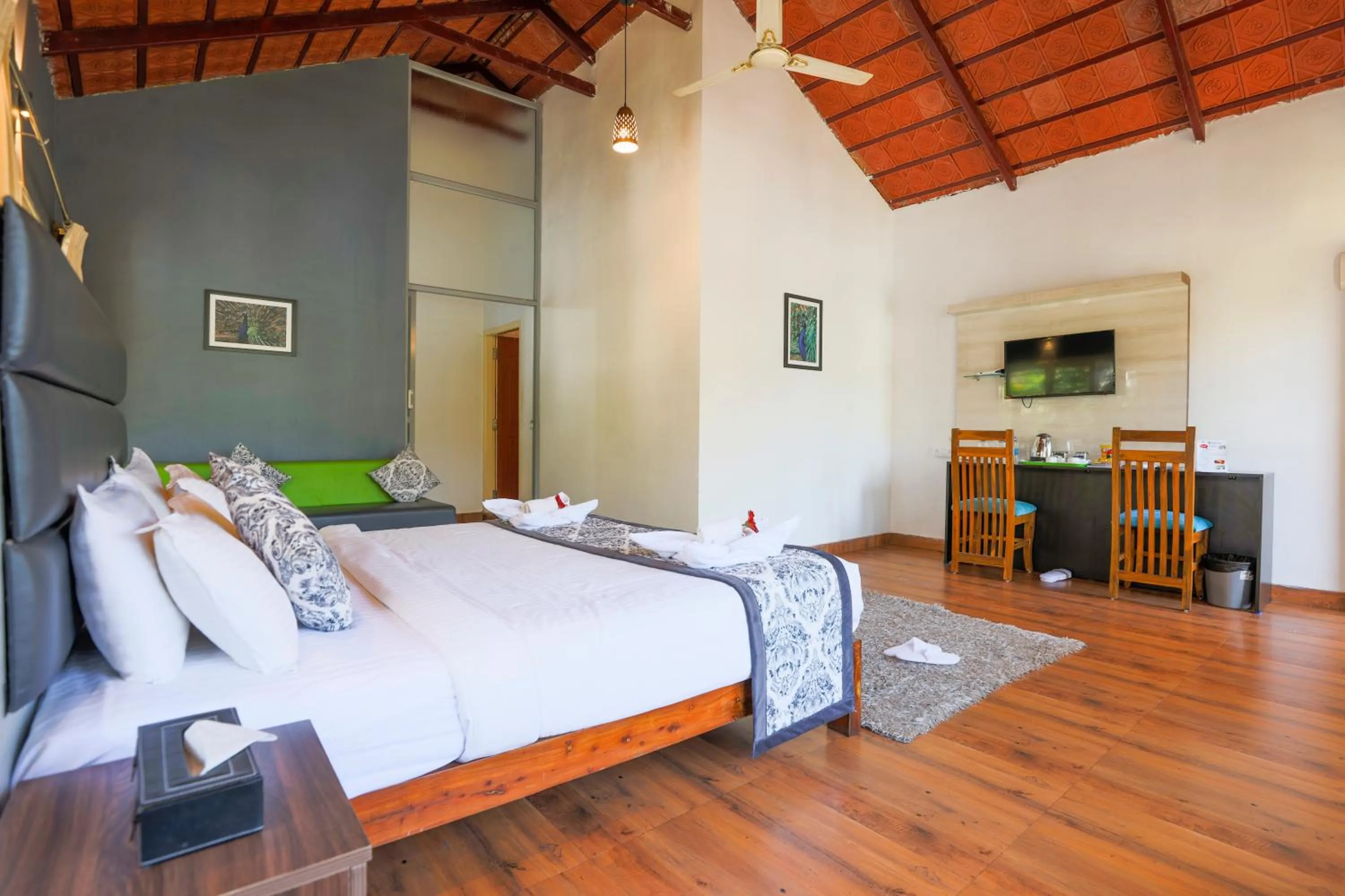 Bed in The Blossom Resort - Chikmagalur