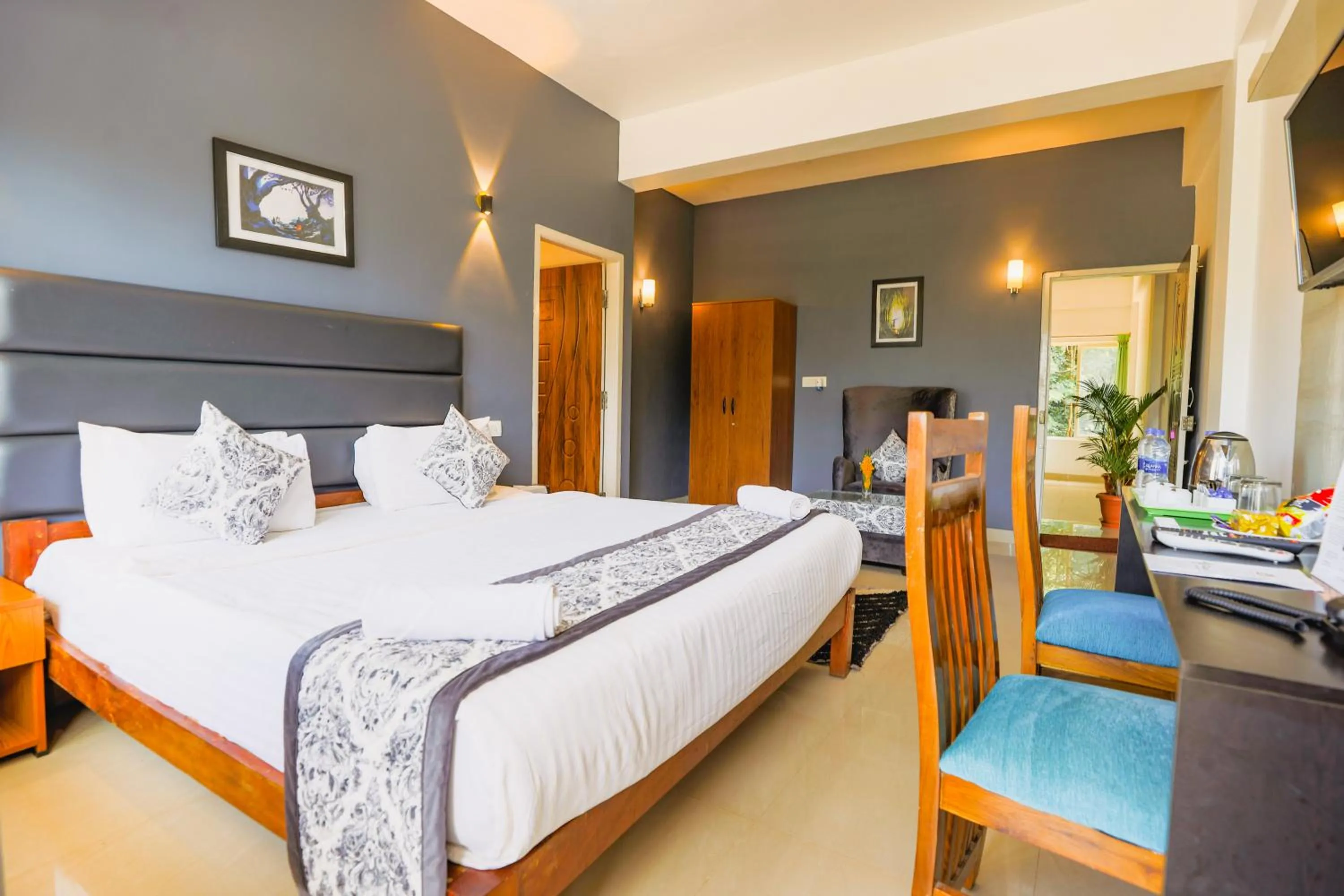 Bed in The Blossom Resort - Chikmagalur