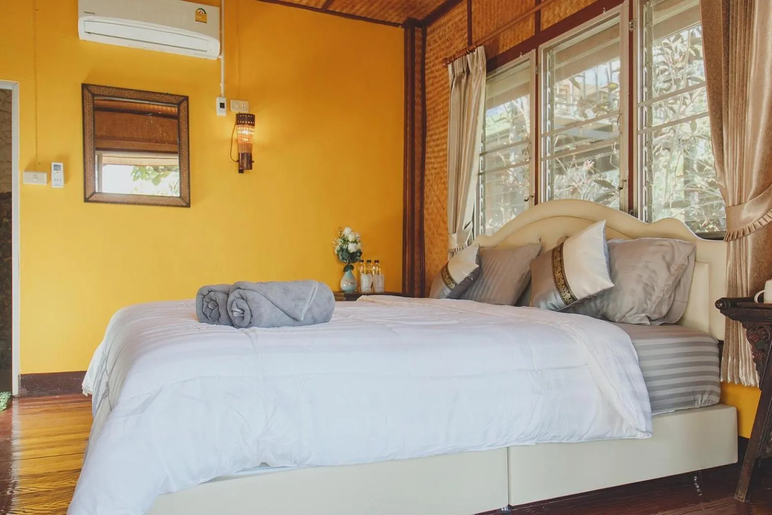 Bed in Baansuan Chomchun