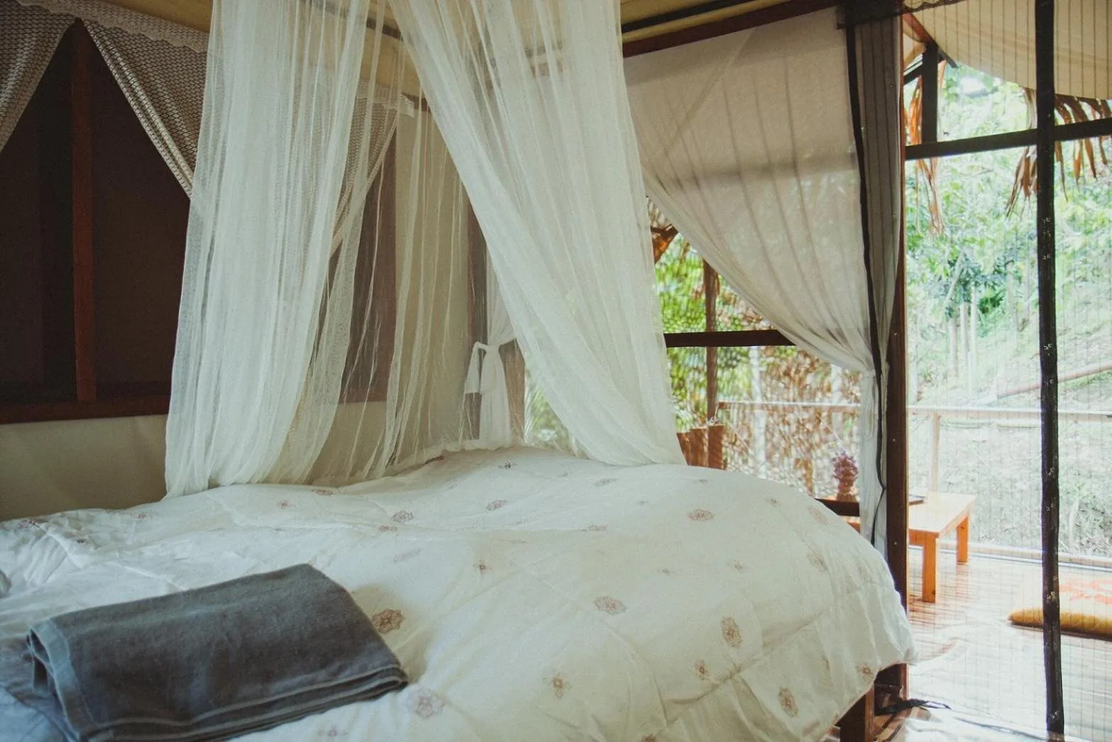 Bed in Baansuan Chomchun