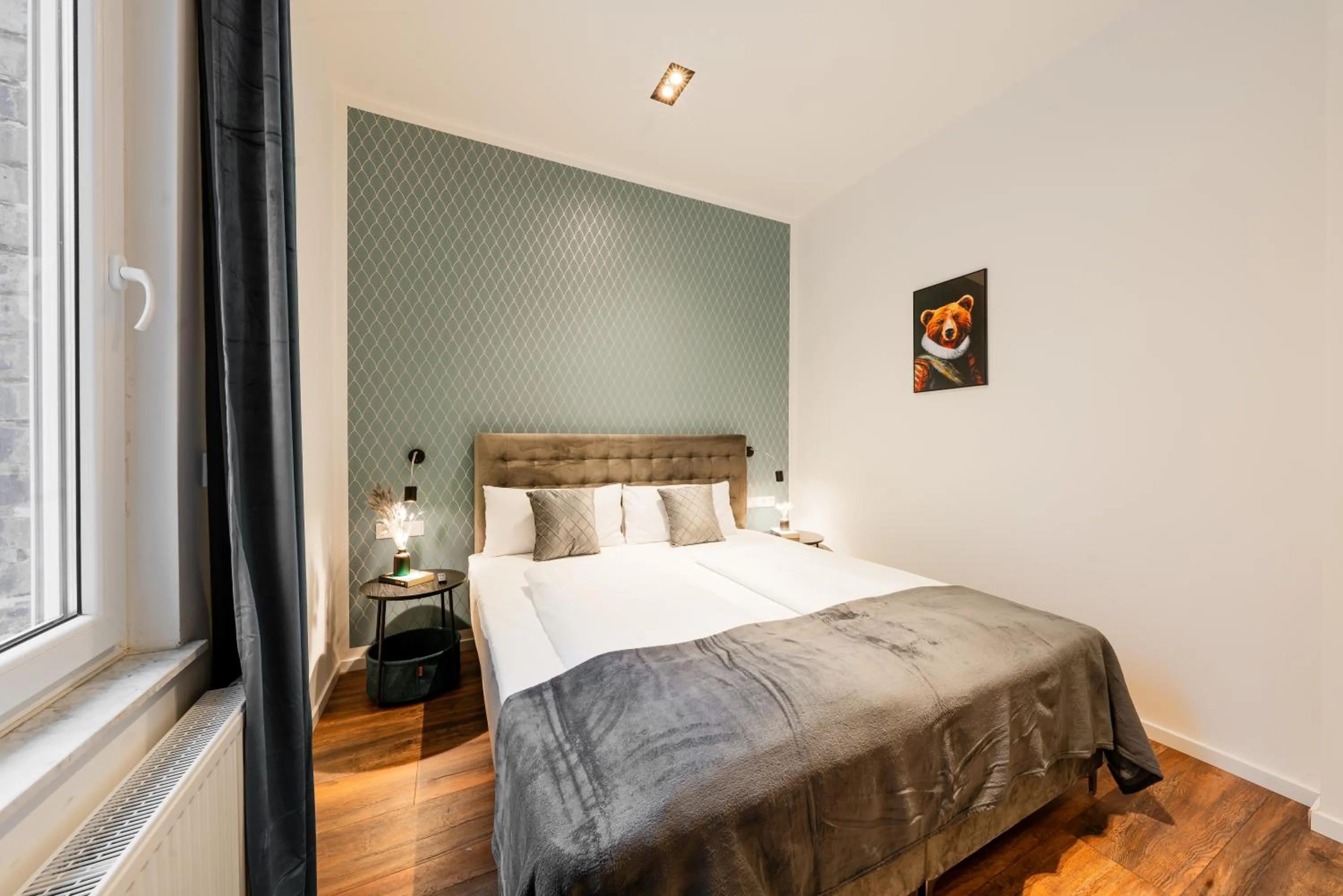 Bedroom, Bed in Nurban Apartments GoHo