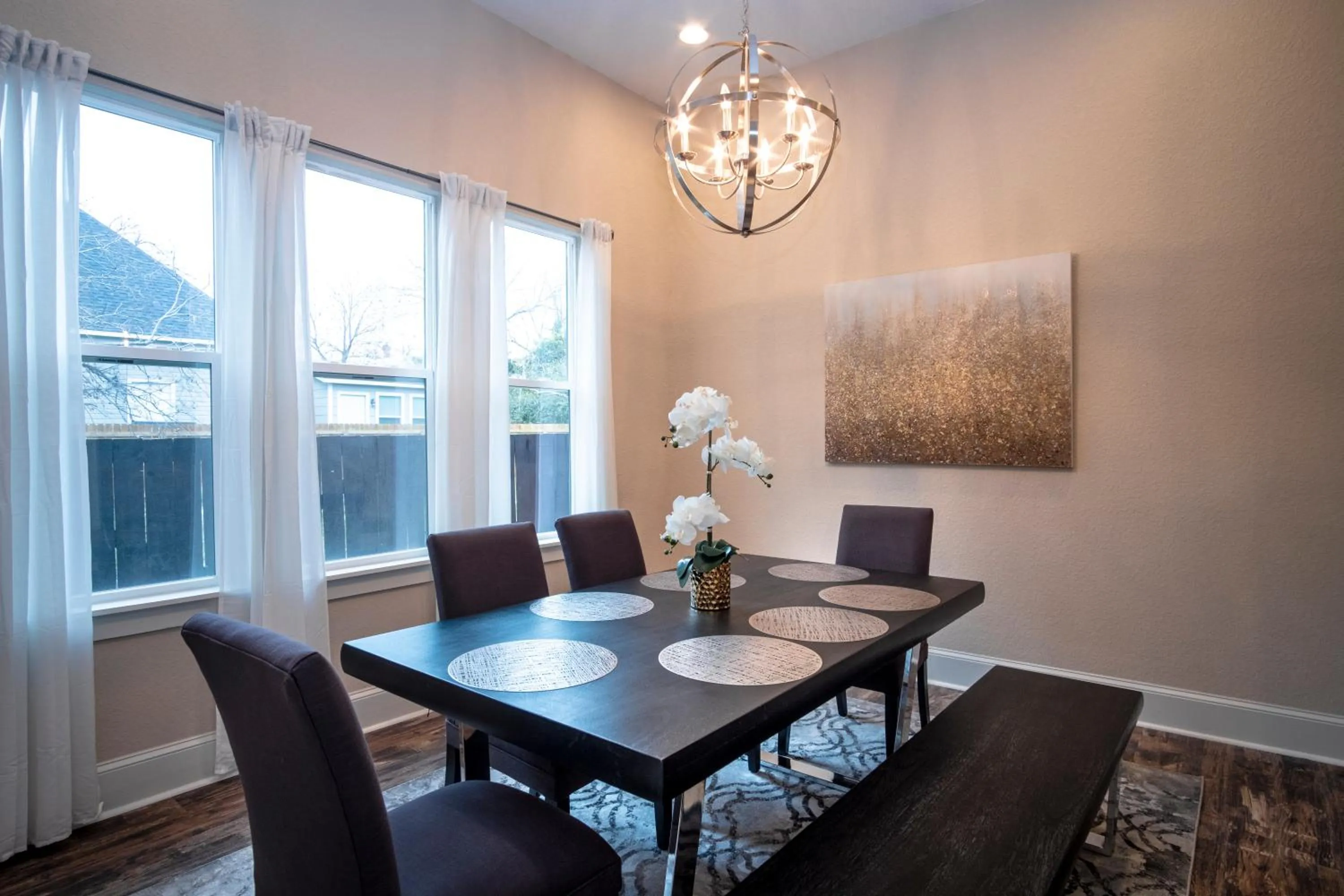 Dining area in BRAND NEW Large Impressive House Near Downtown!