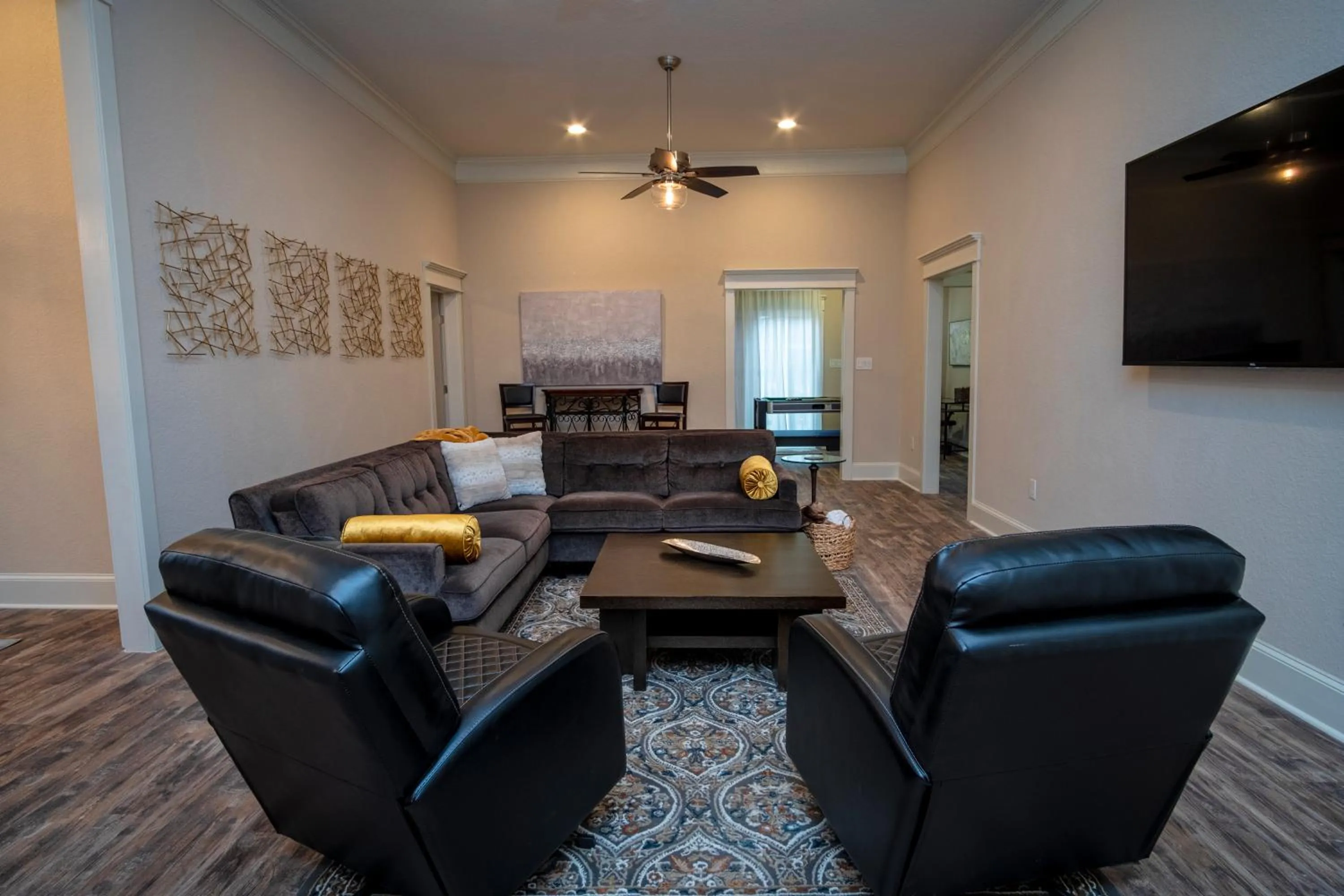 Living room in BRAND NEW Large Impressive House Near Downtown!