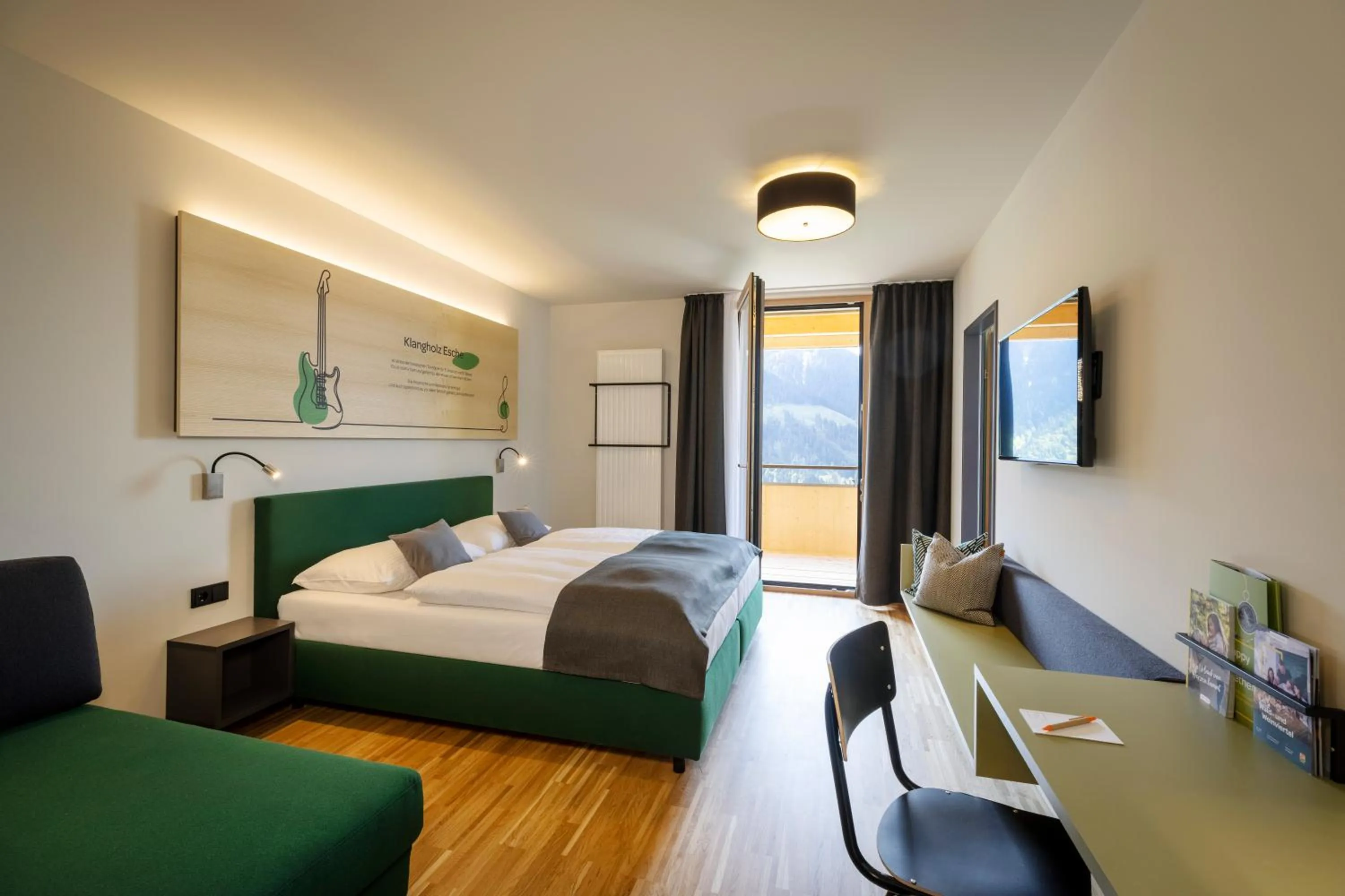 Photo of the whole room, Bed in JUFA Hotel Laterns - Klangholzhus