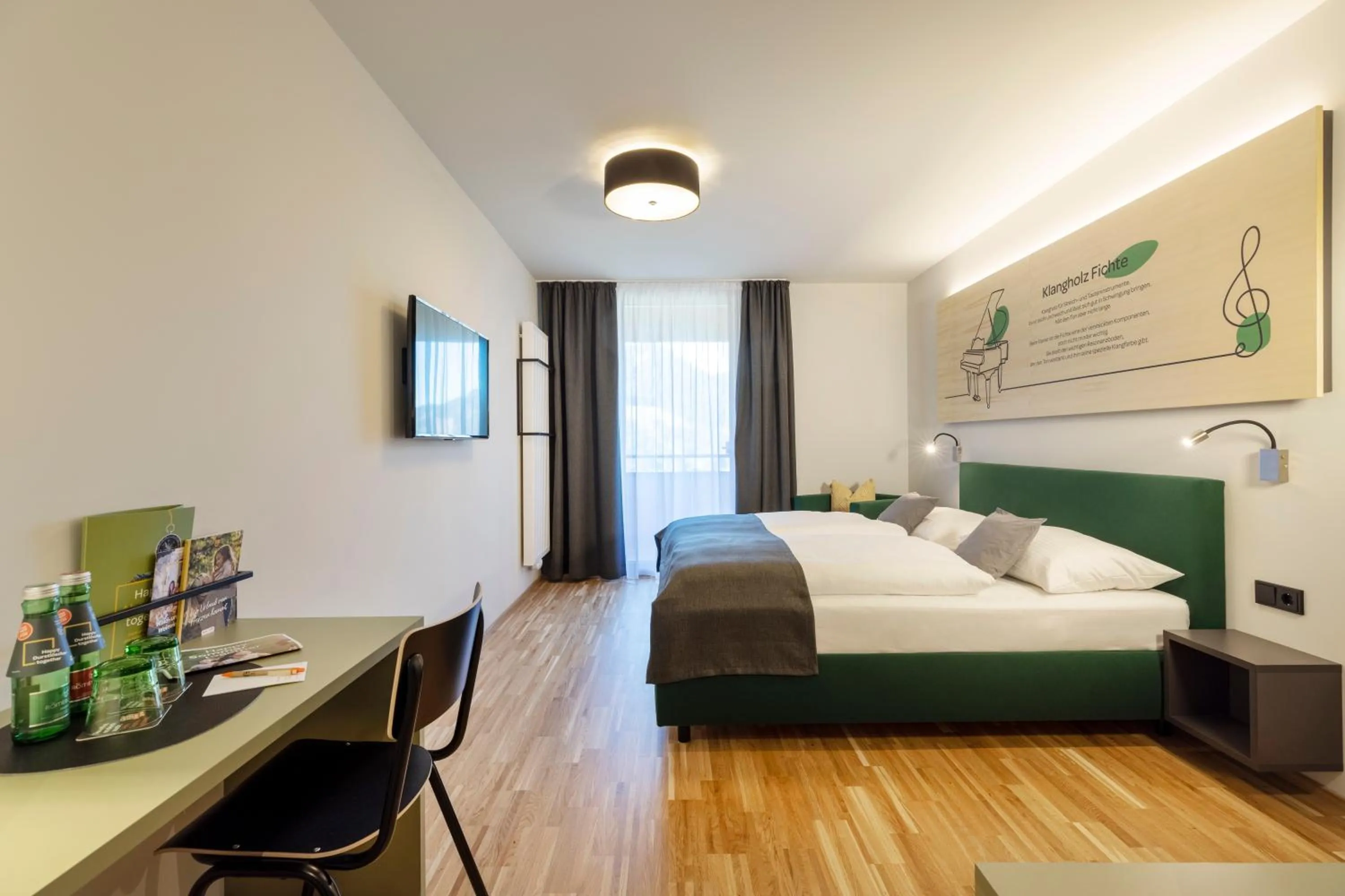 Photo of the whole room, Bed in JUFA Hotel Laterns - Klangholzhus