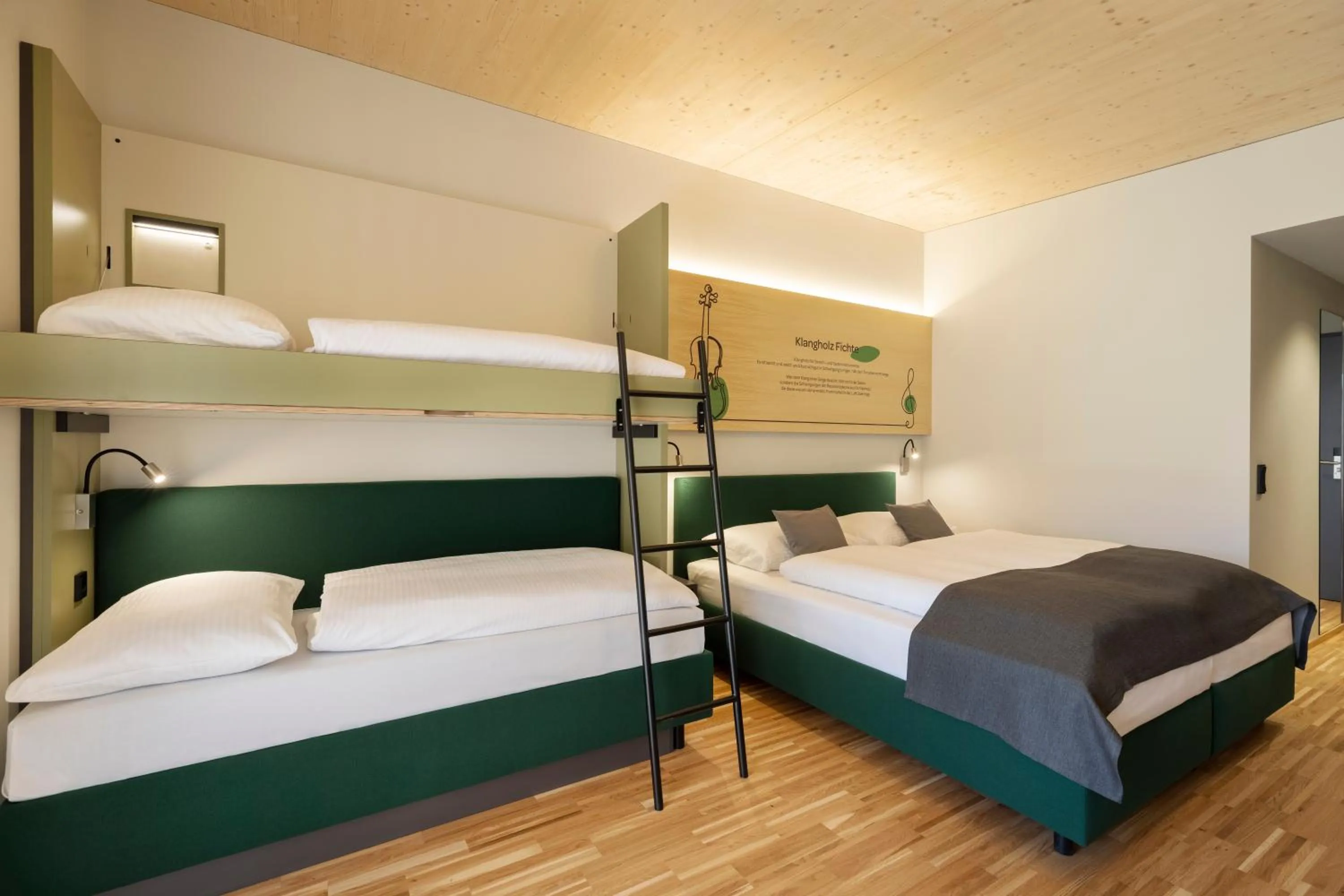 Photo of the whole room, Bed in JUFA Hotel Laterns - Klangholzhus