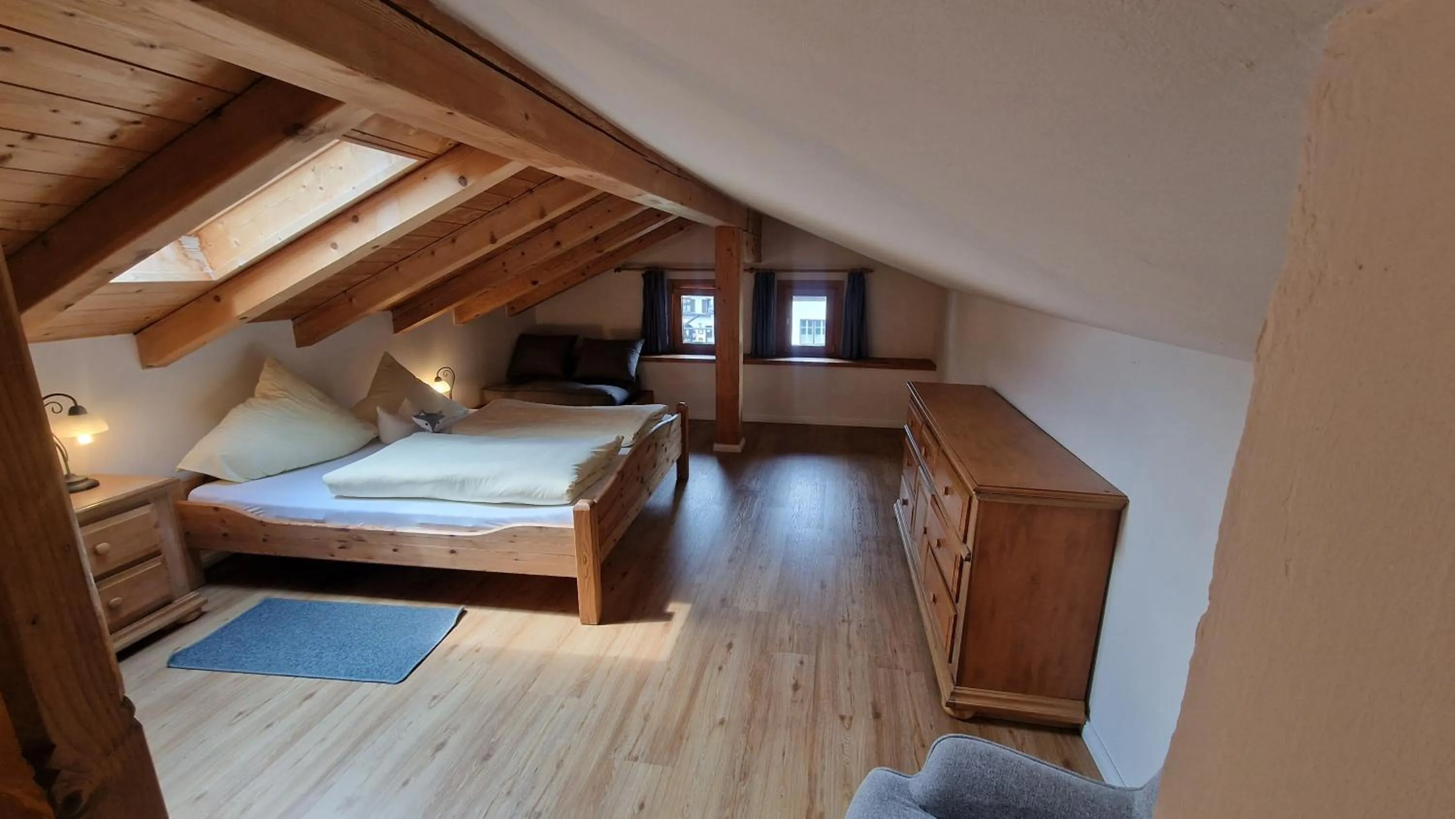 Bedroom, Bed in Hotel Ferienhaus Fux