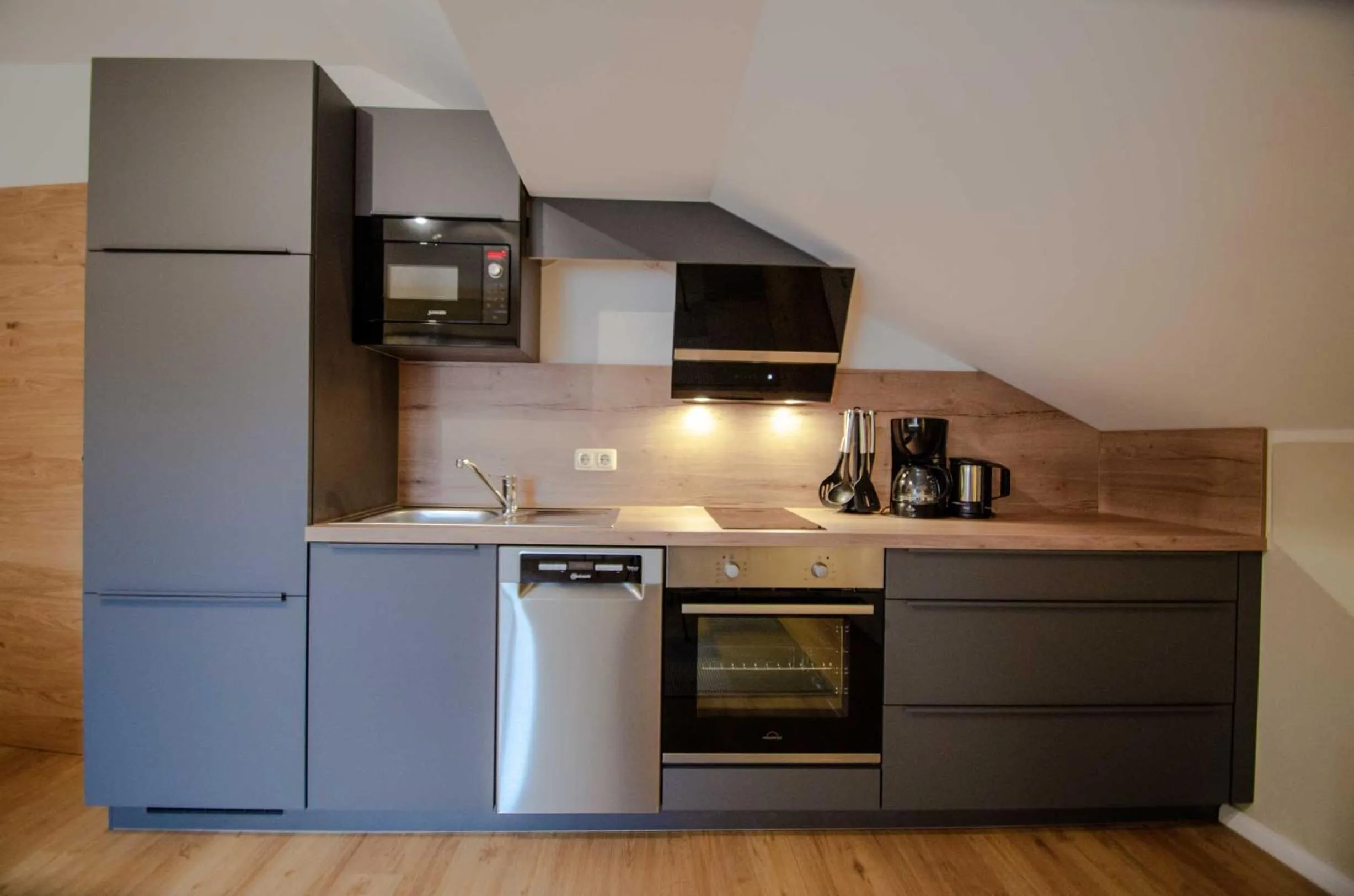 Coffee/tea facilities in Hotel Ferienhaus Fux