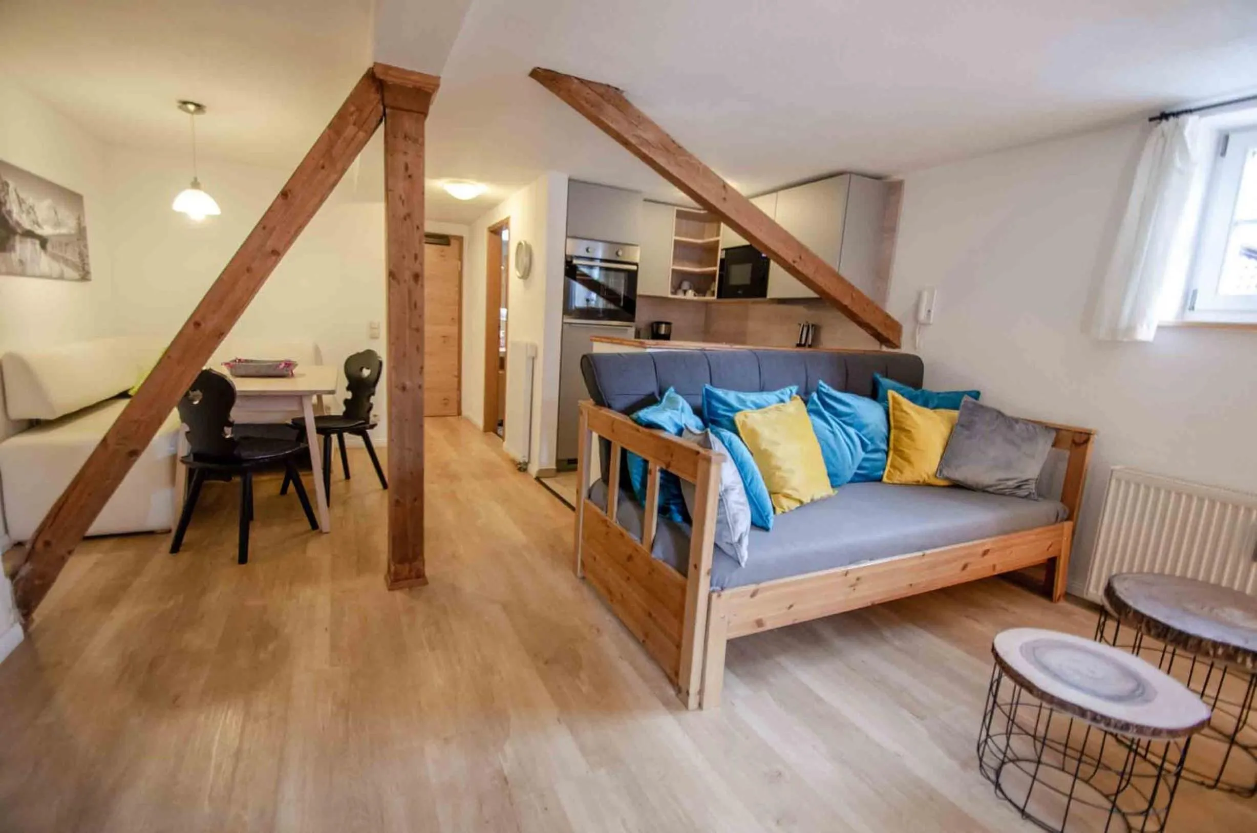 Living room, Bed in Hotel Ferienhaus Fux