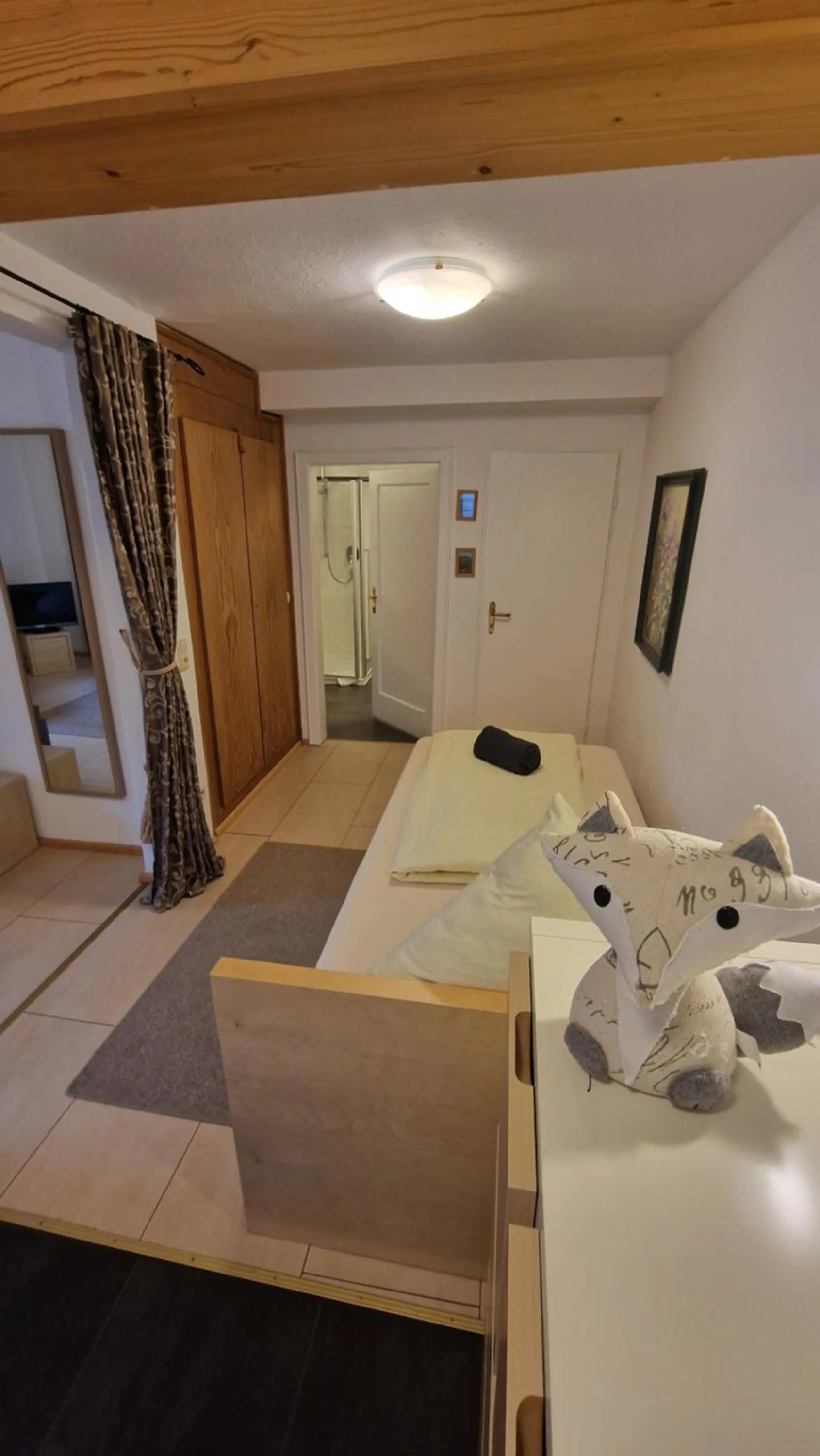 Bed in Hotel Ferienhaus Fux