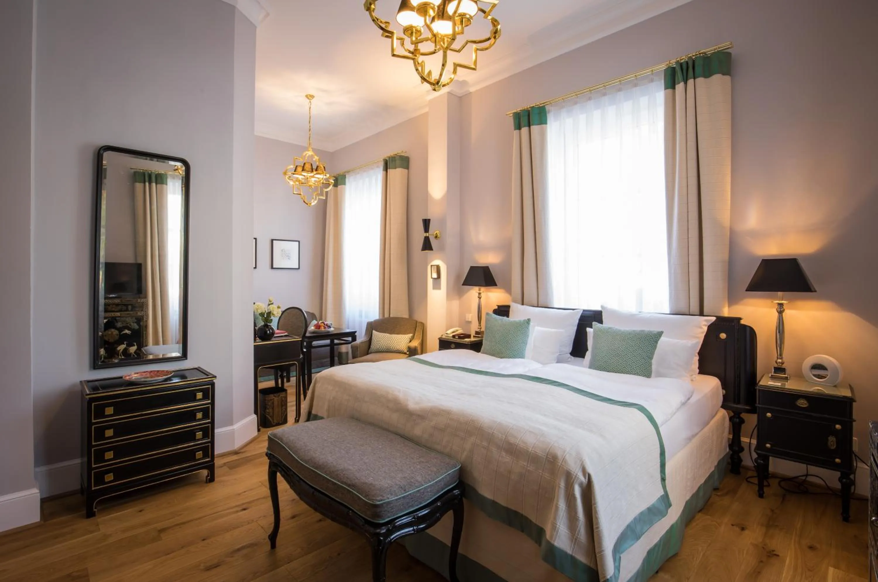 Bed in Hotel Der Kleine Prinz