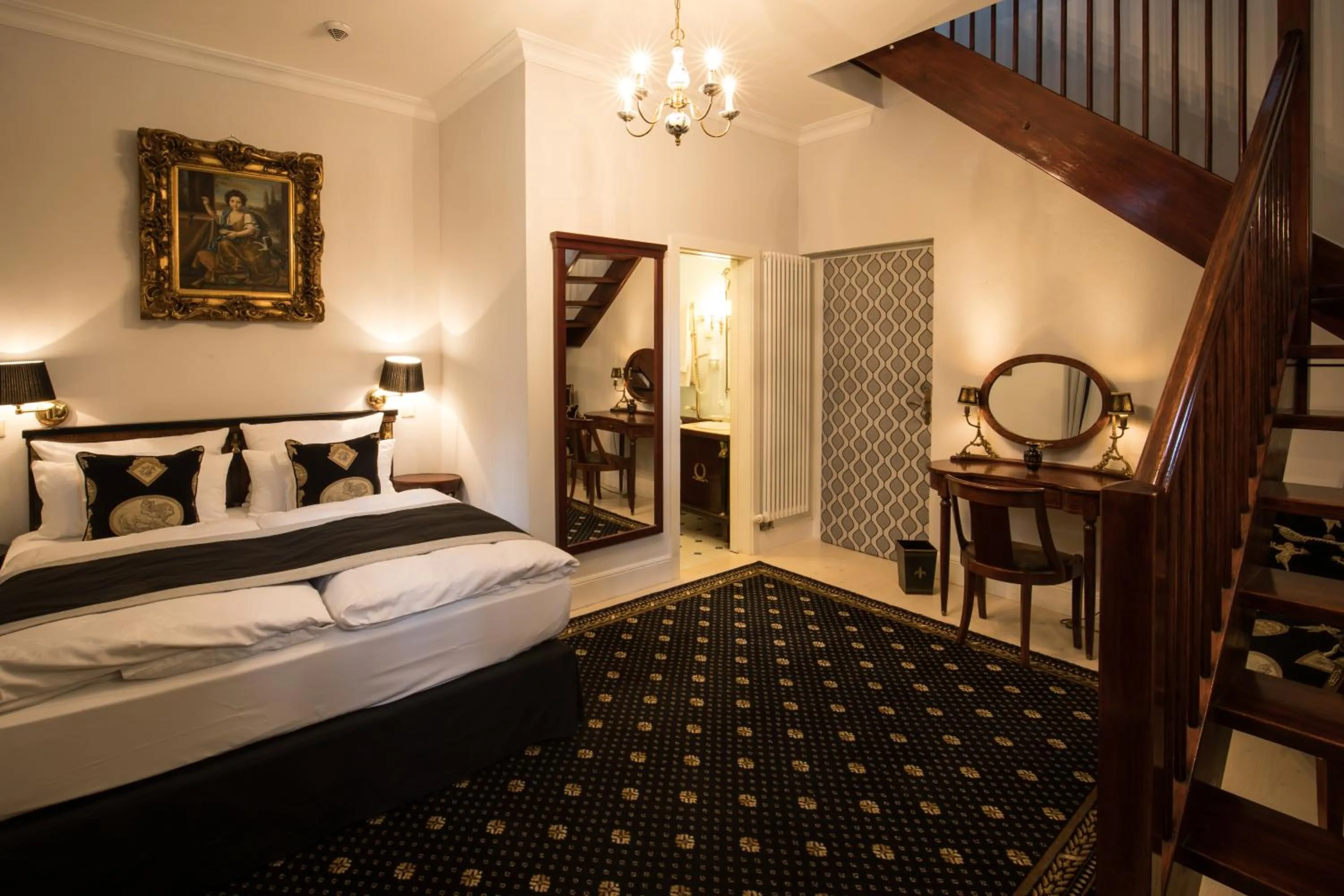 Bed in Hotel Belle Epoque