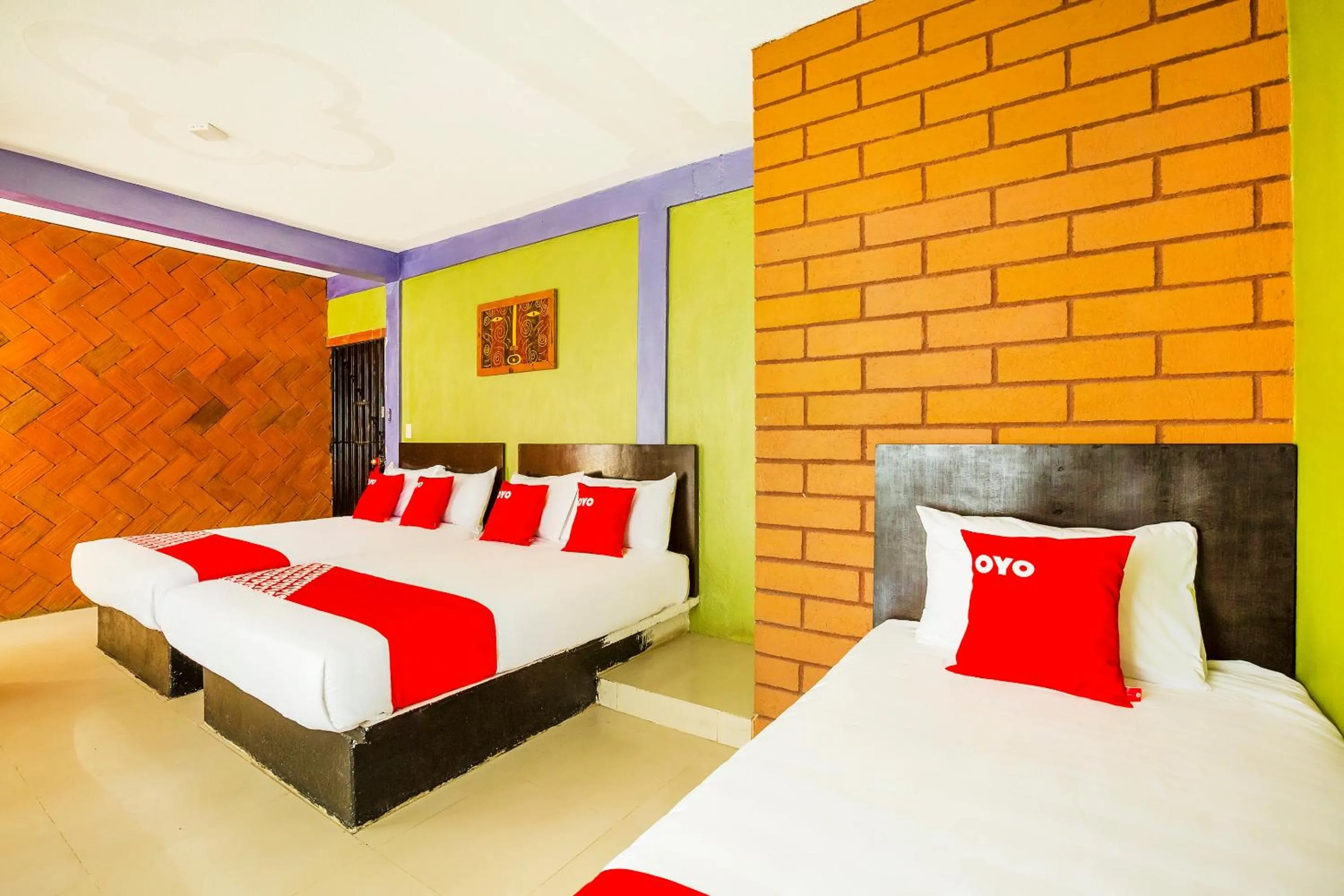 Bedroom, Bed in OYO Hotel Rey David, Oaxaca