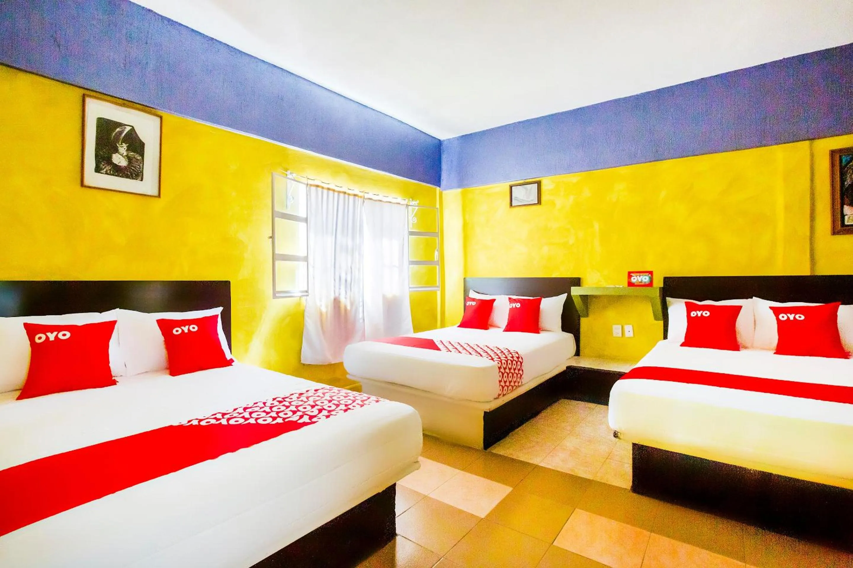 Bedroom, Bed in OYO Hotel Rey David, Oaxaca