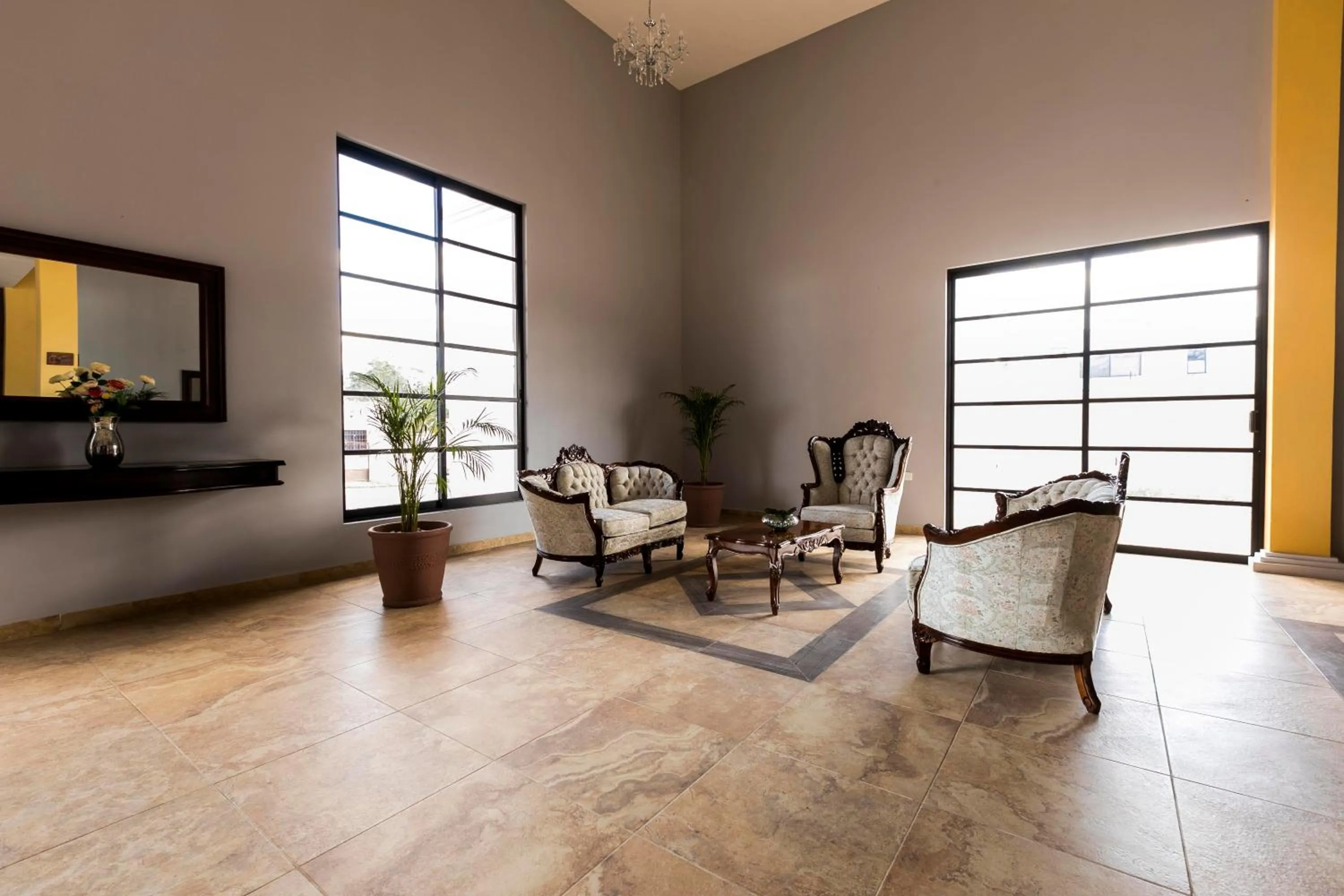 Seating area in Hotel Los Frailes, Valladolid, Yucatán