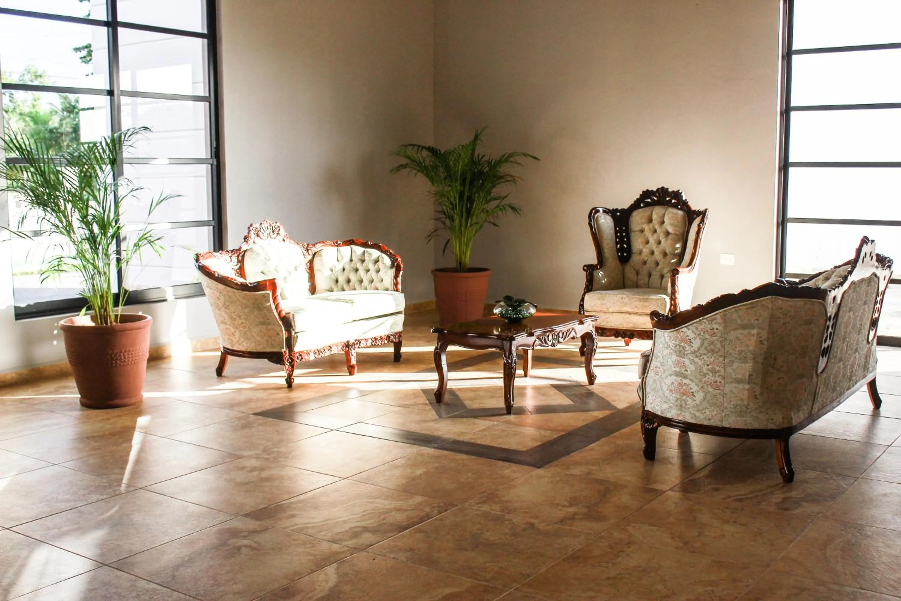 Living room in Hotel Los Frailes, Valladolid, Yucatán