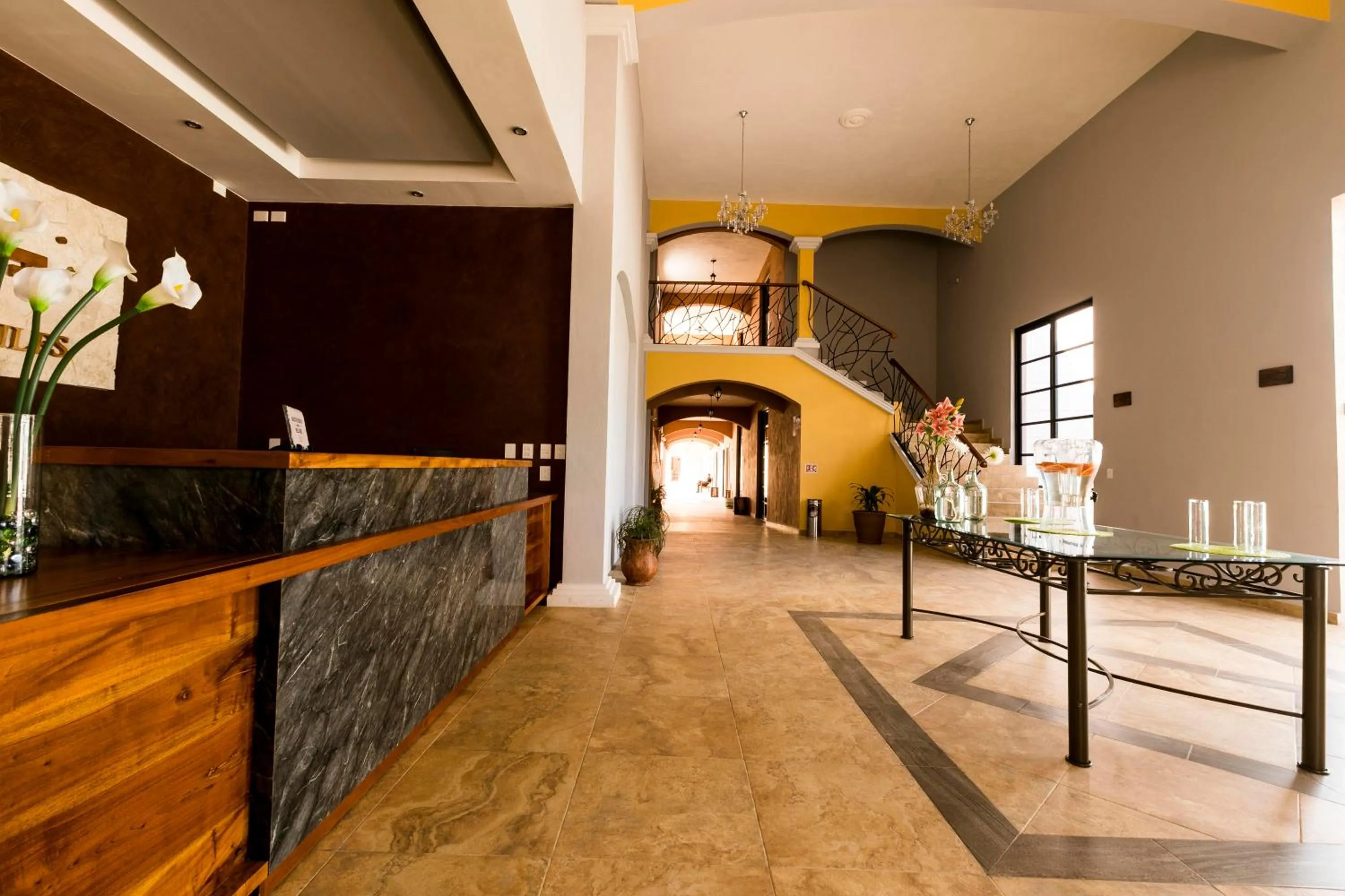 Seating area in Hotel Los Frailes, Valladolid, Yucatán