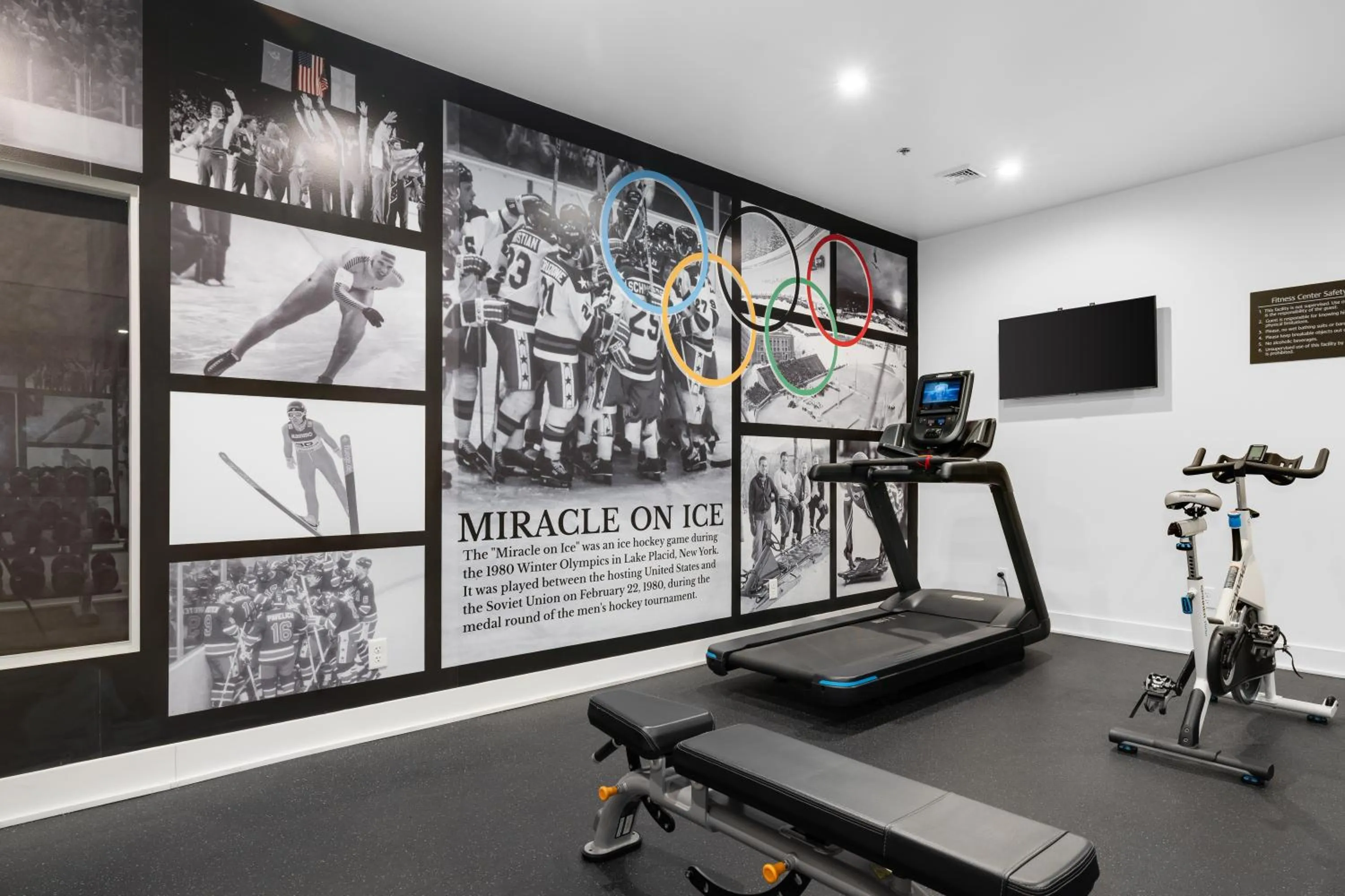 Fitness centre/facilities in Lake Placid Inn Boutique Hotel