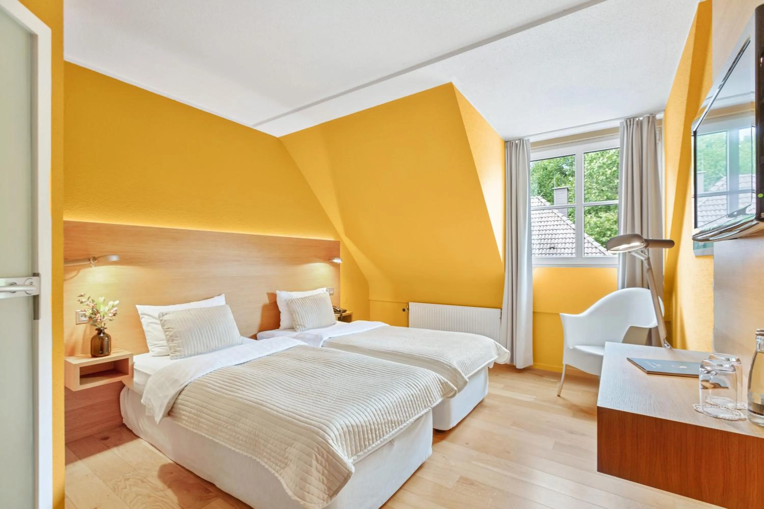 Bed in Hotel Rosengarten