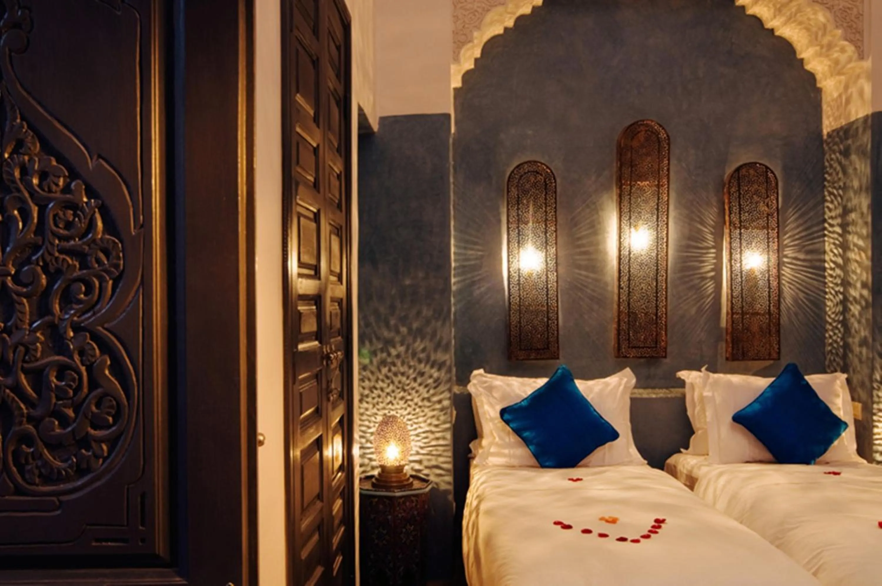 Bed in Riad Cinnamon by Marrakech Riad