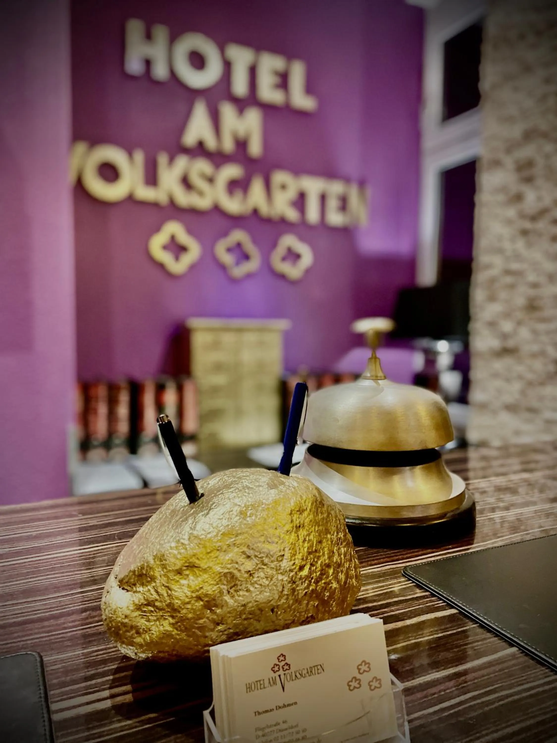 Lobby or reception in Hotel Am Volksgarten