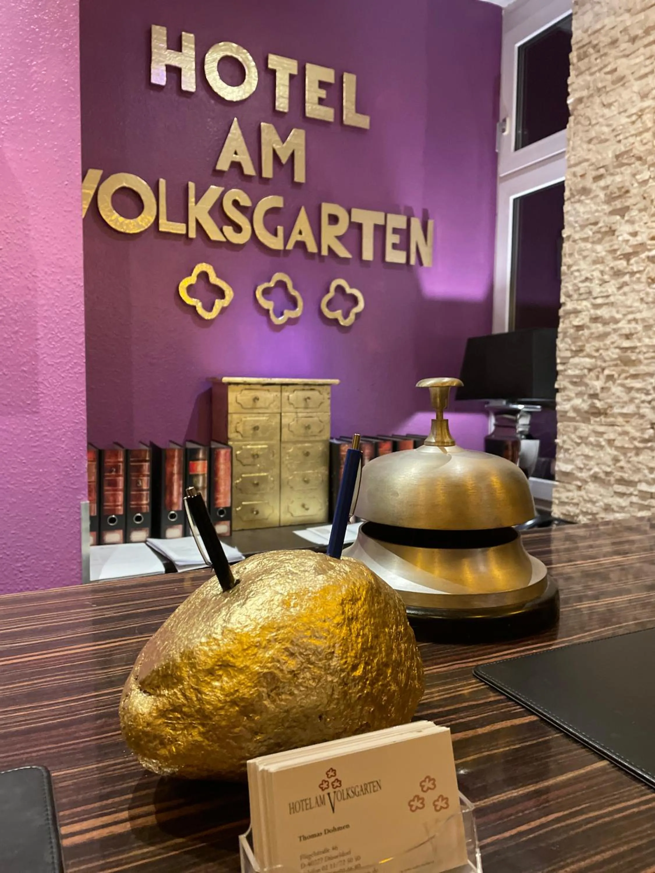 Lobby or reception in Hotel Am Volksgarten