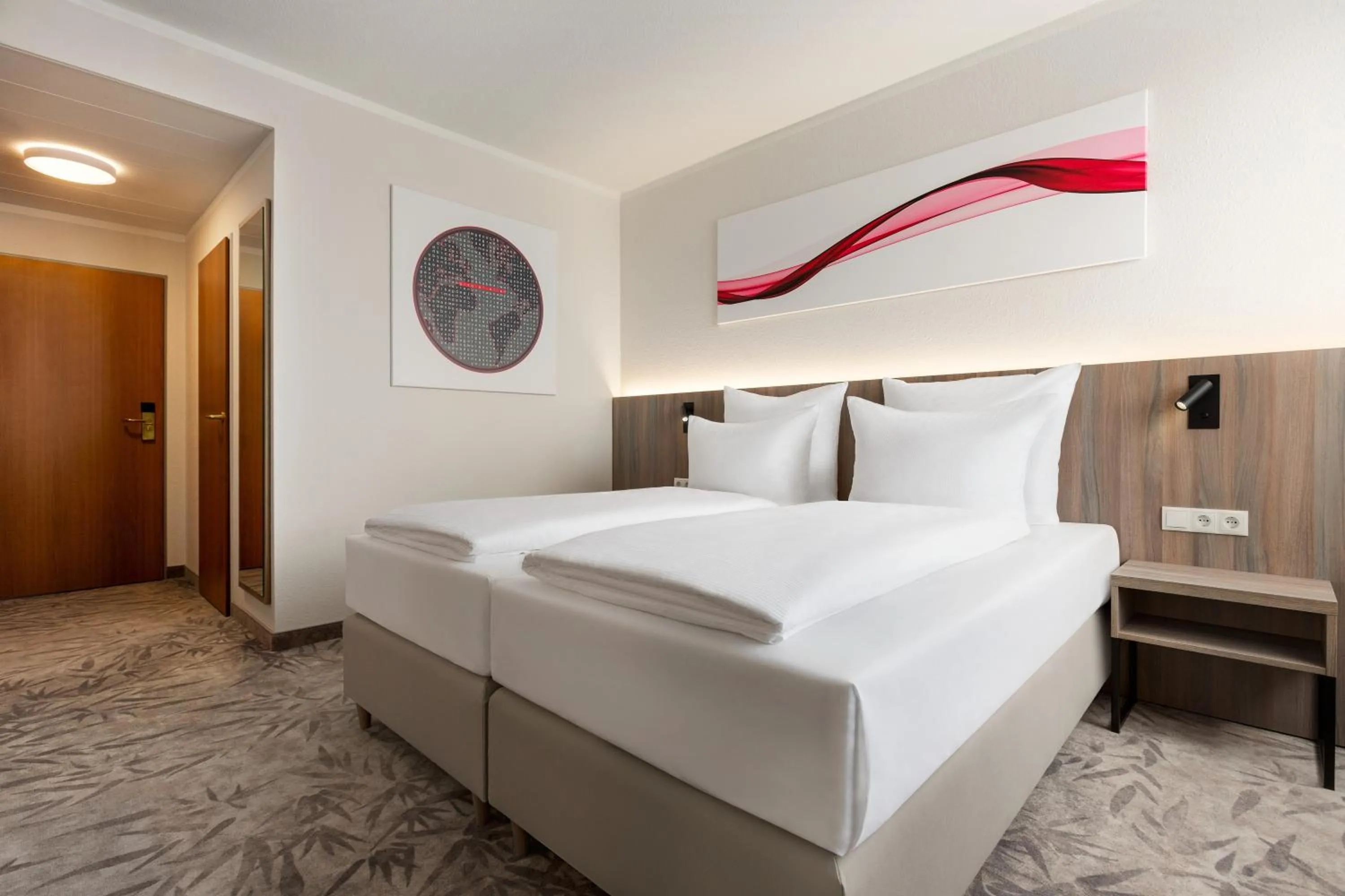 Bed in Ramada by Wyndham Halle-Leipzig
