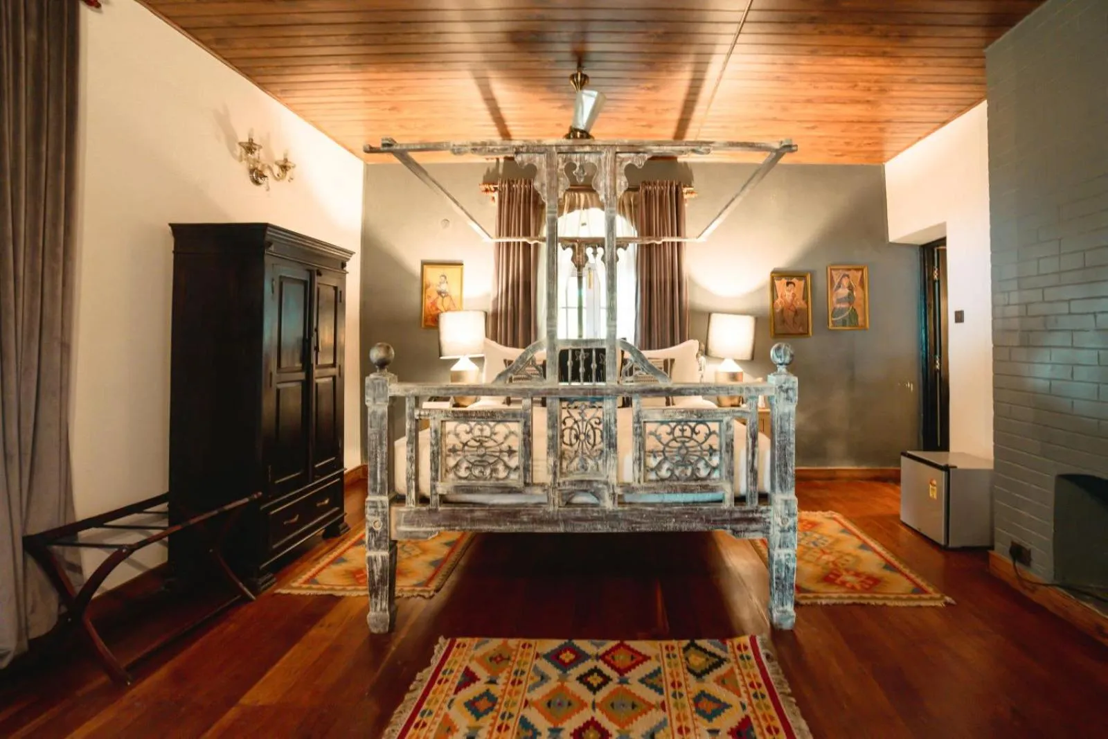 Bed in The Temi Bungalow South Sikkim