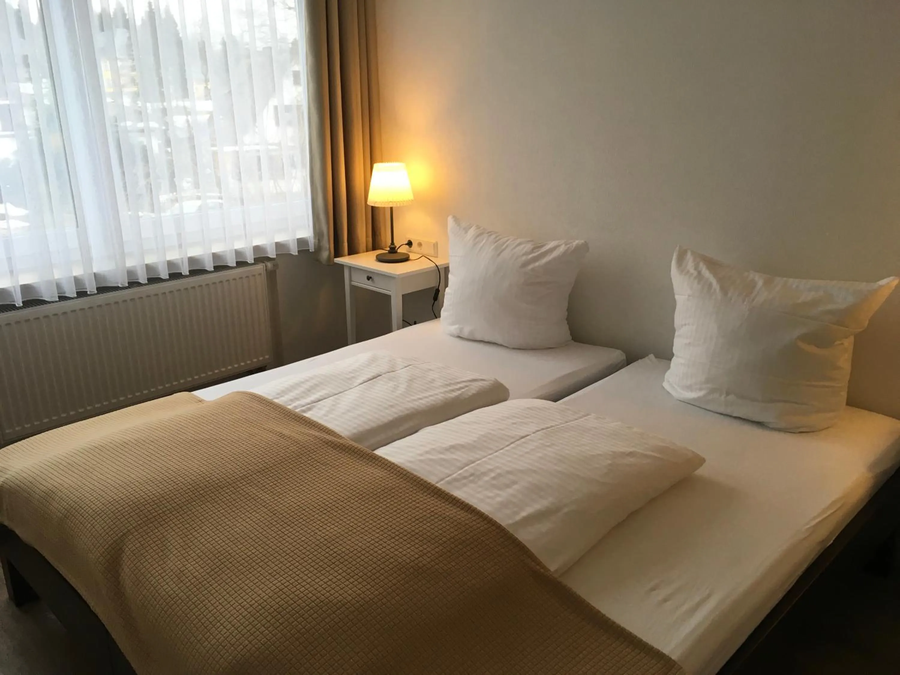 Decorative detail, Bed in Hotel-Pension zum Paradies