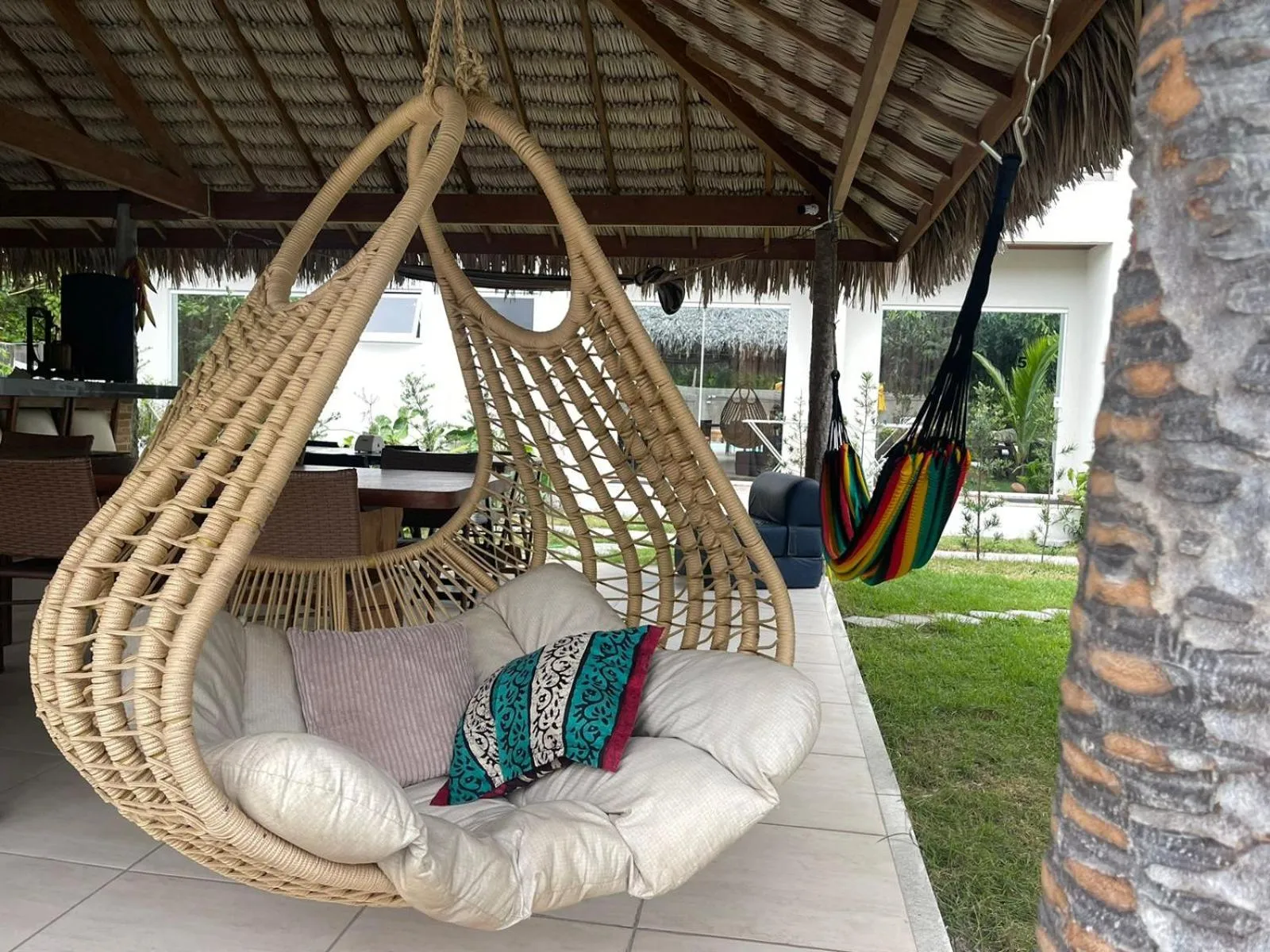 Seating area in Chalé Murici Lençóis