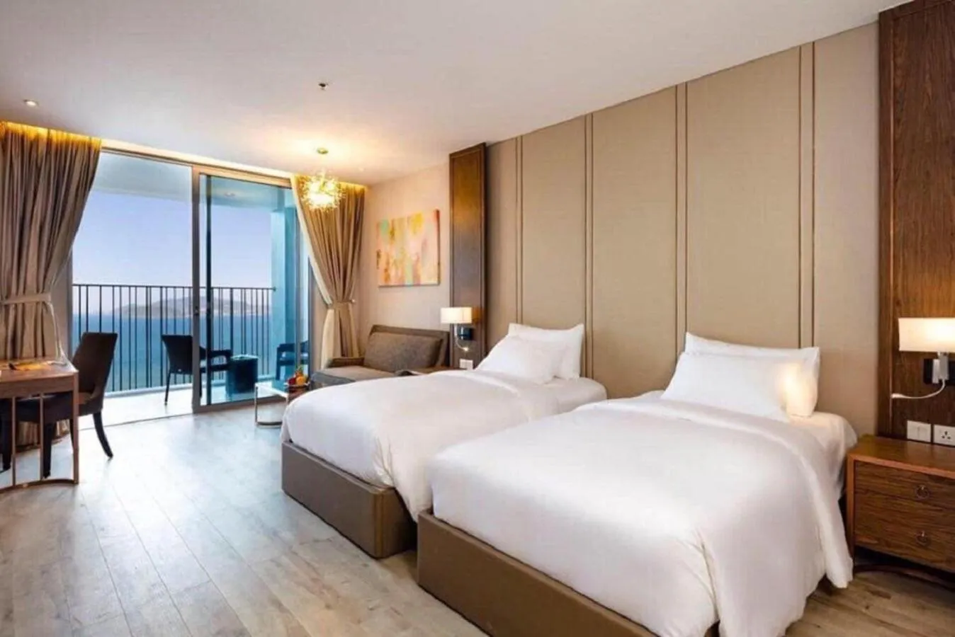 Bed in Homie Panorama Beachfront Residences Nha Trang