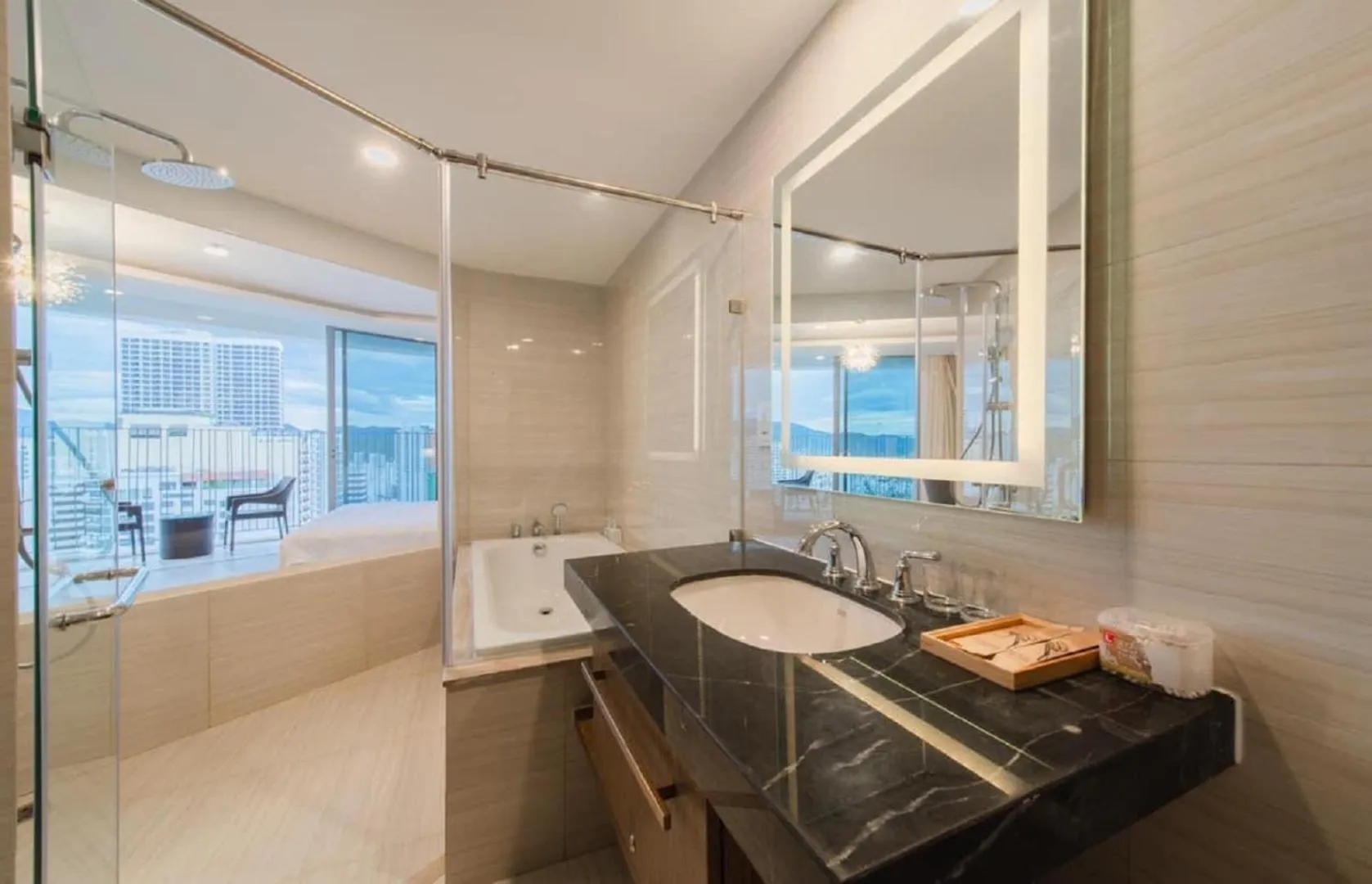 Bathroom in Homie Panorama Beachfront Residences Nha Trang